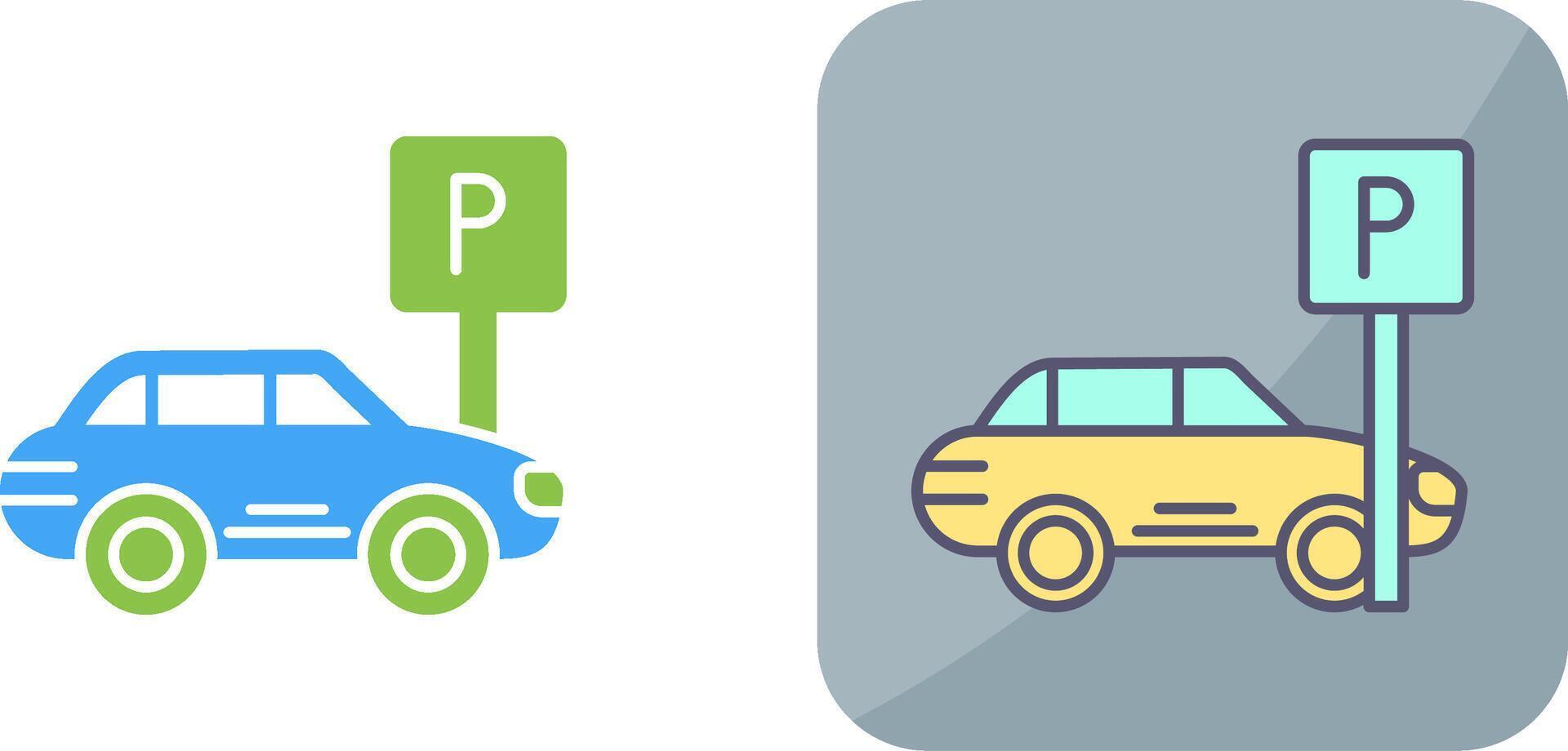 Parking Icon Design vector