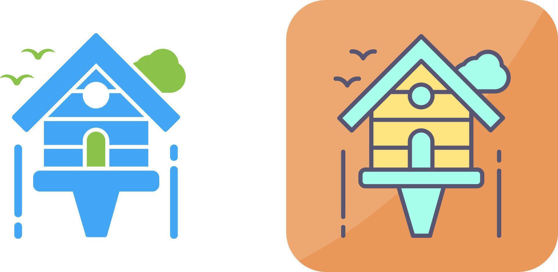 Birdhouse Icon Design vector