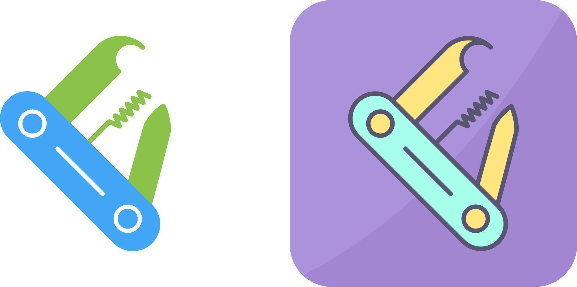 Swiss Army Knife Icon Design vector