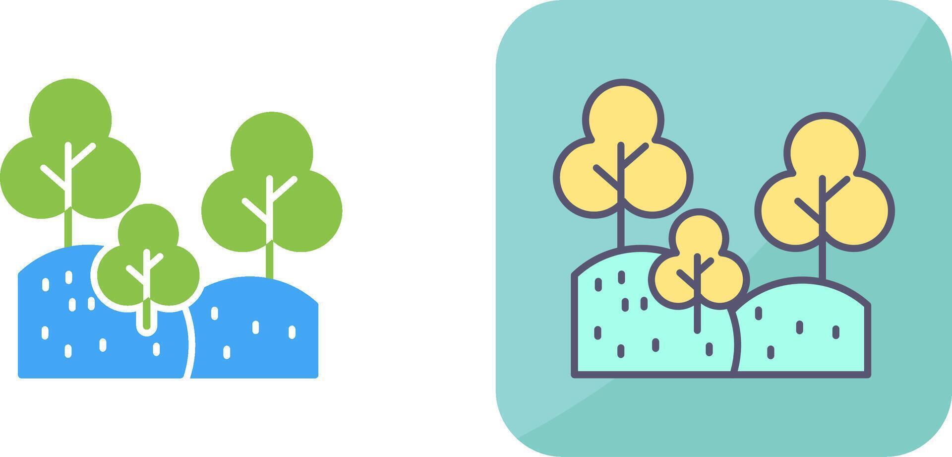 Forest Icon Design vector