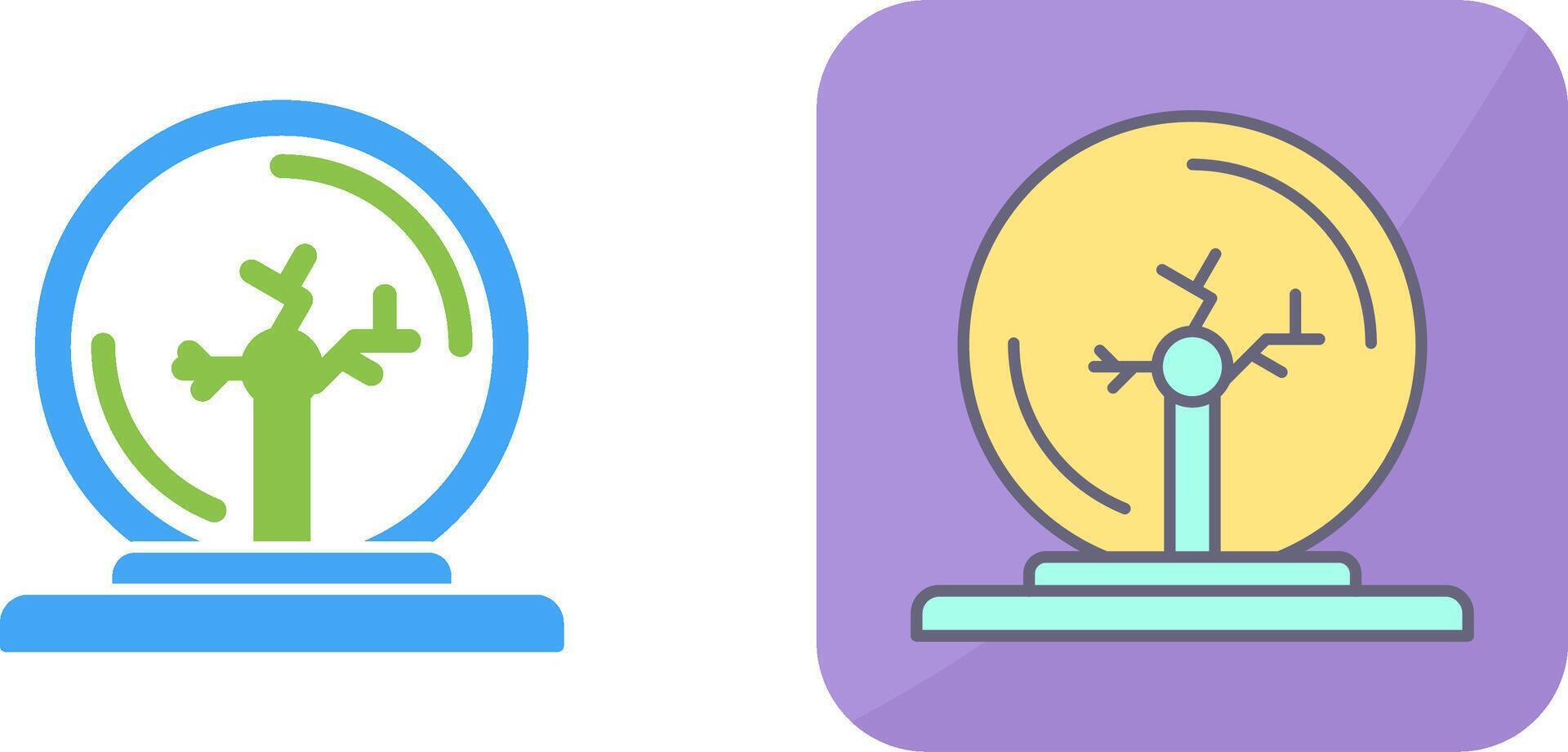 Plasma Ball Icon Design vector