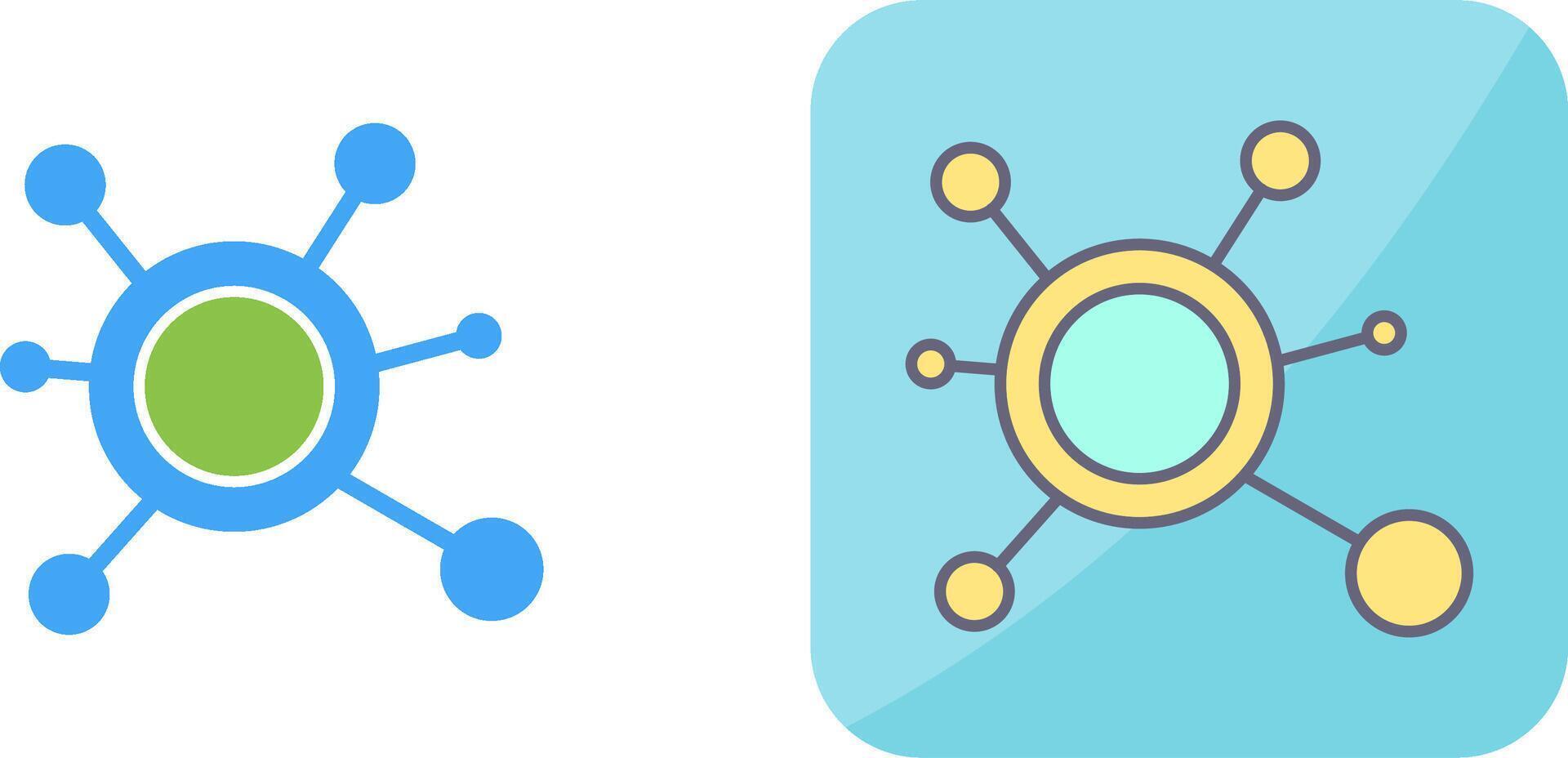 Molecule Icon Design vector