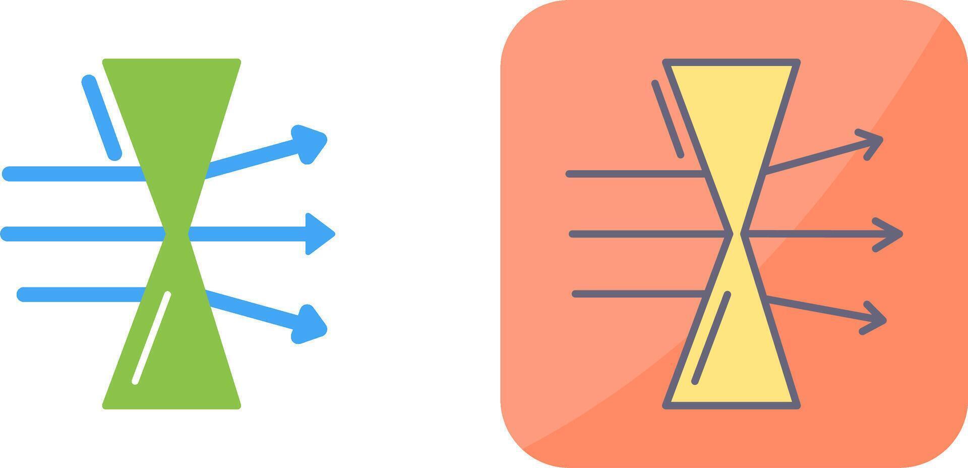 Dispersion Icon Design vector