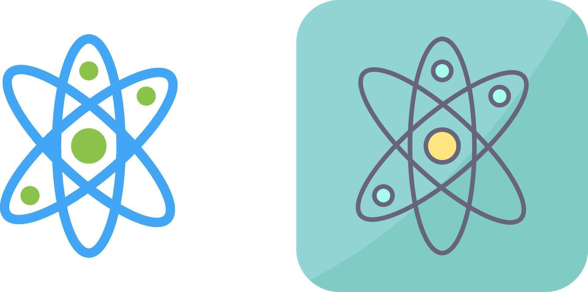 Atom Icon Design vector