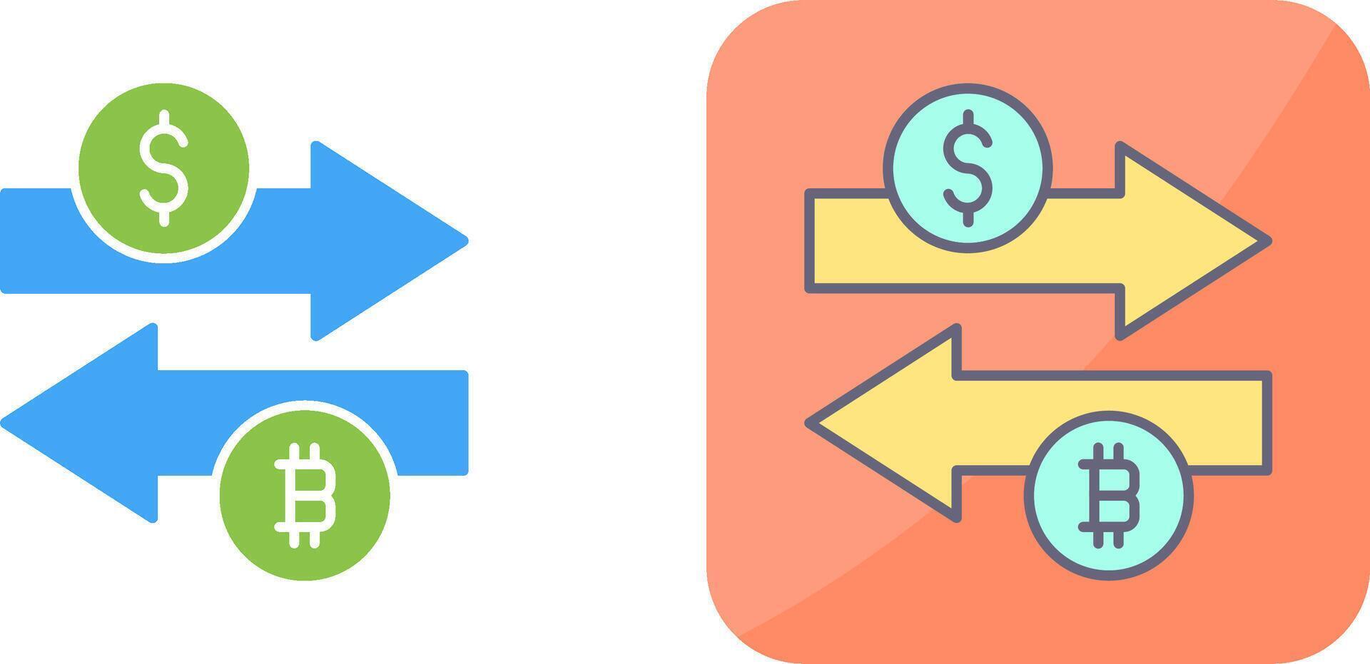 Money Exchange Icon Design vector
