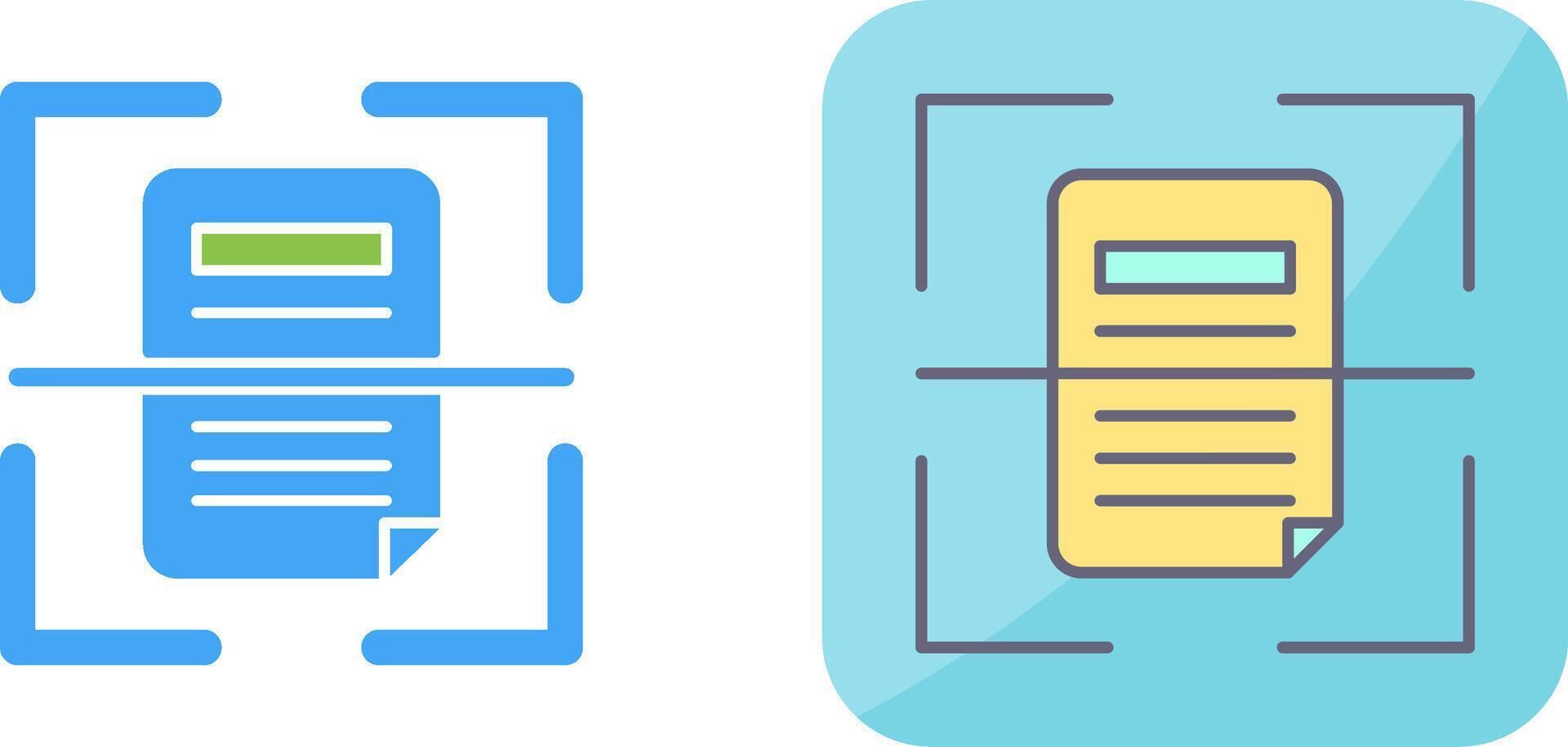 Scan Icon Design vector