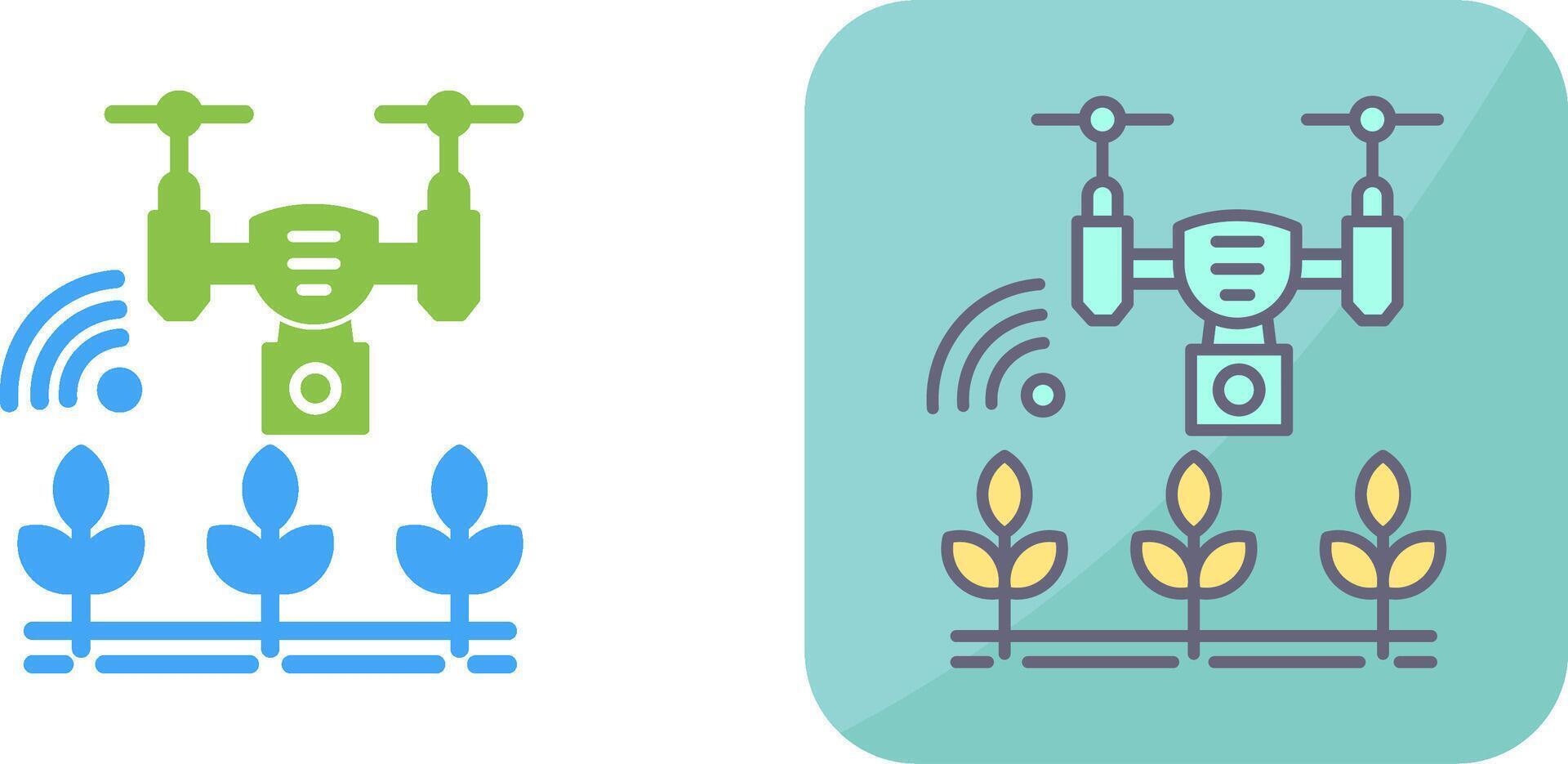 Smart Farm Icon Design vector