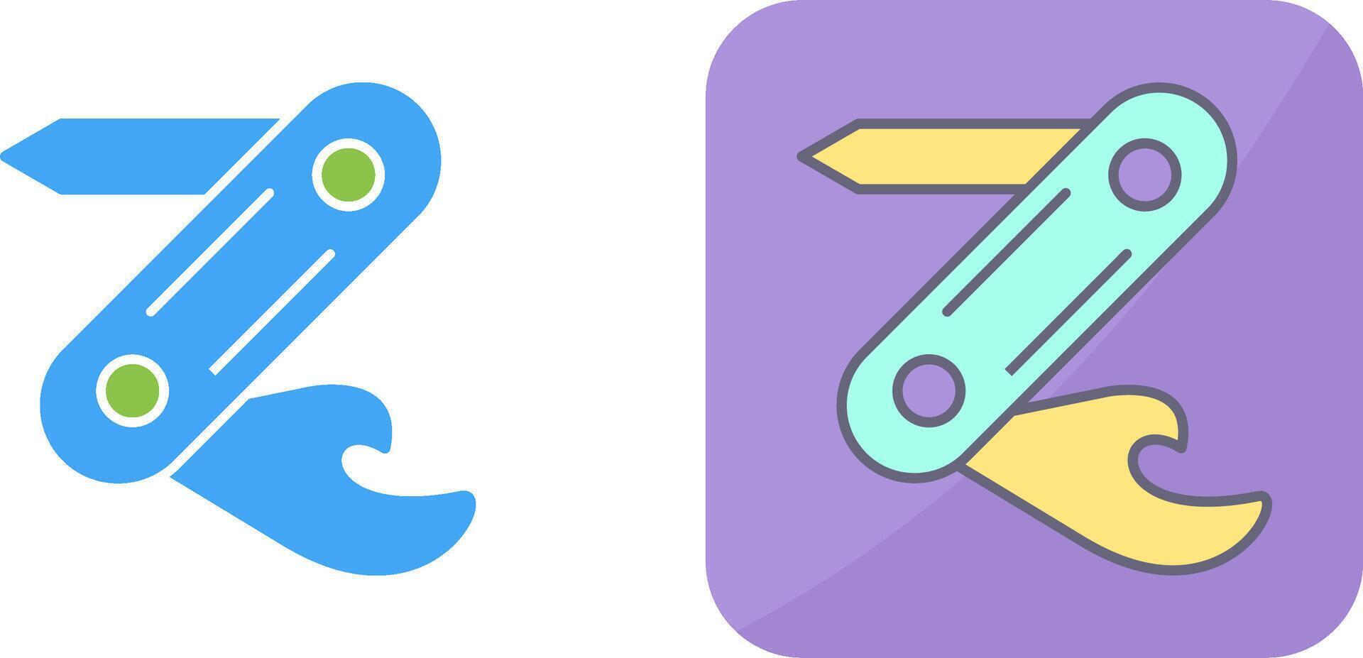 Swiss Army Knife Icon Design vector