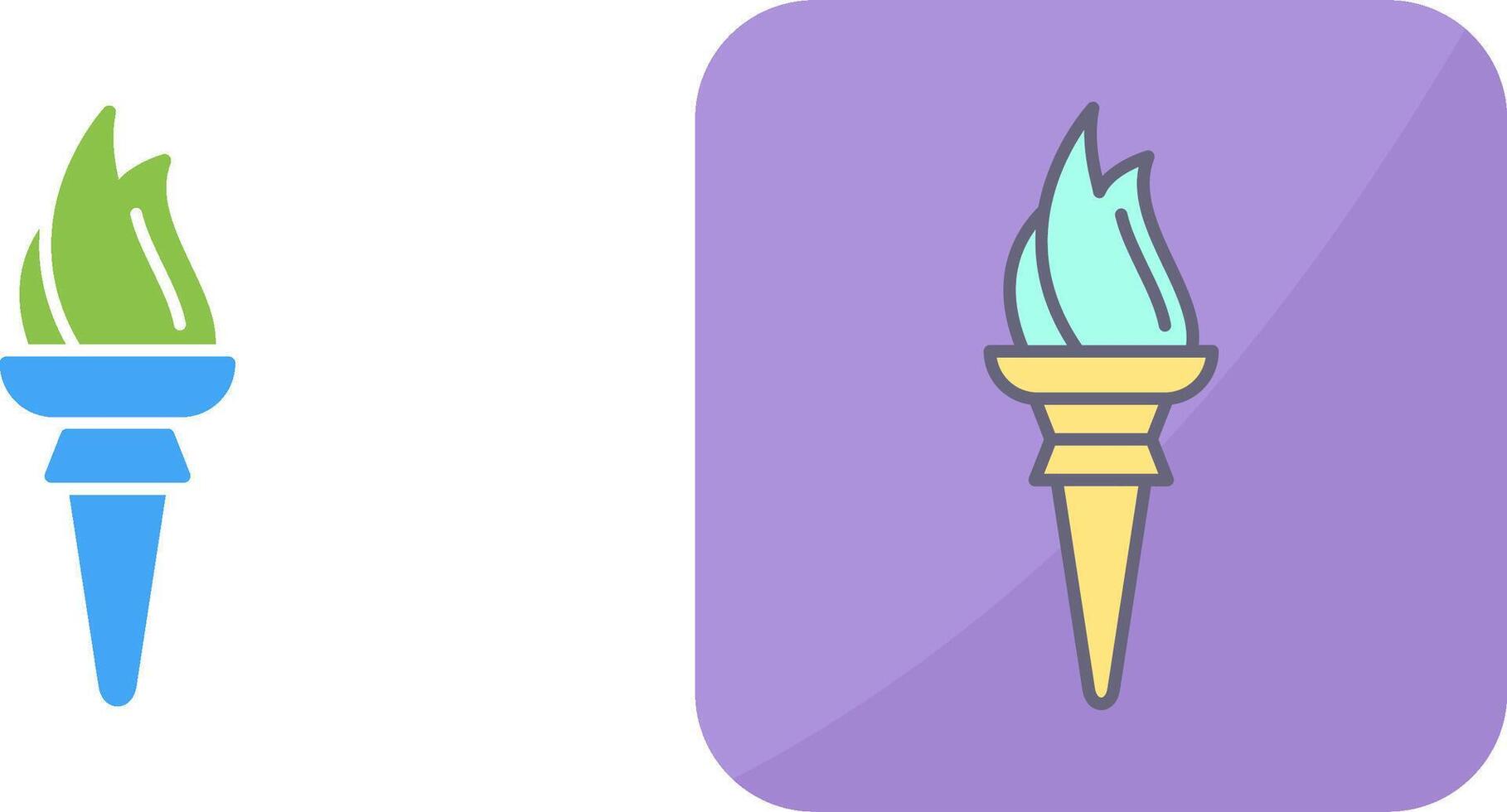 Torch Icon Design vector