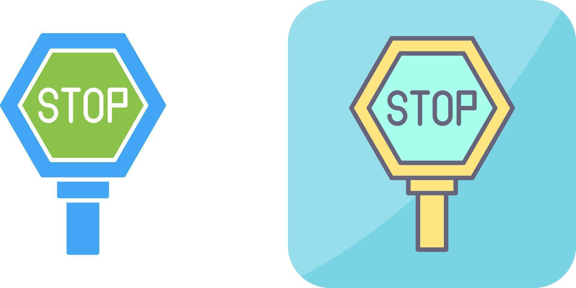Stop Sign Icon Design vector
