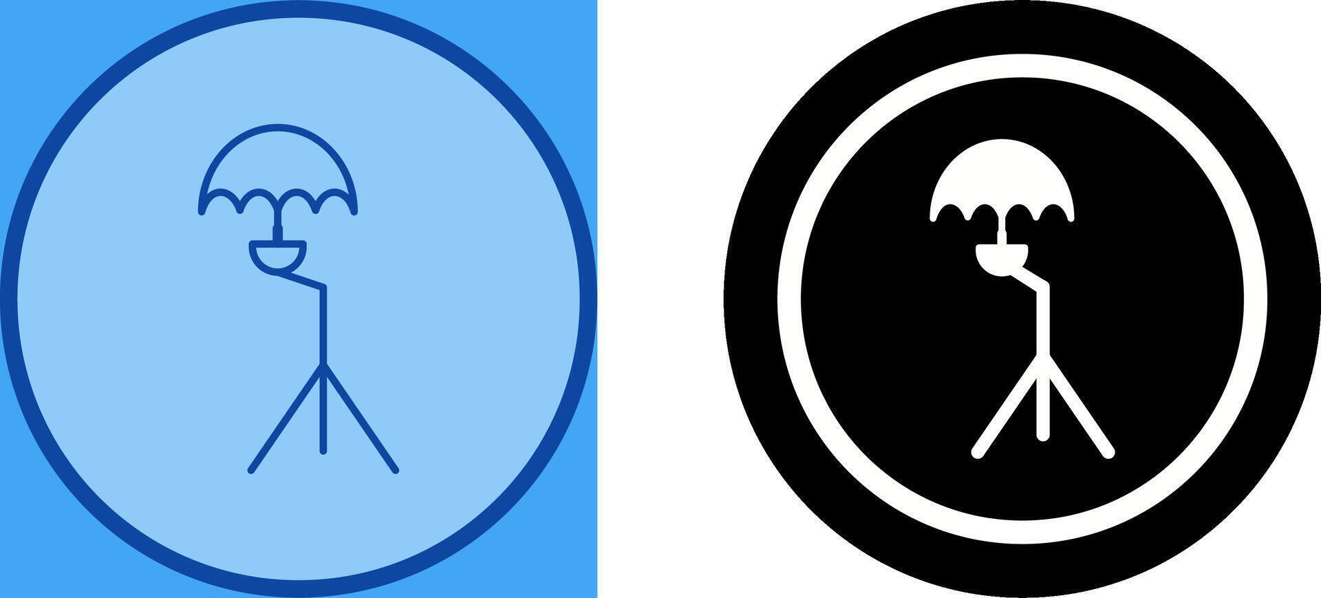 Unique Umbrella Stand Icon Design vector