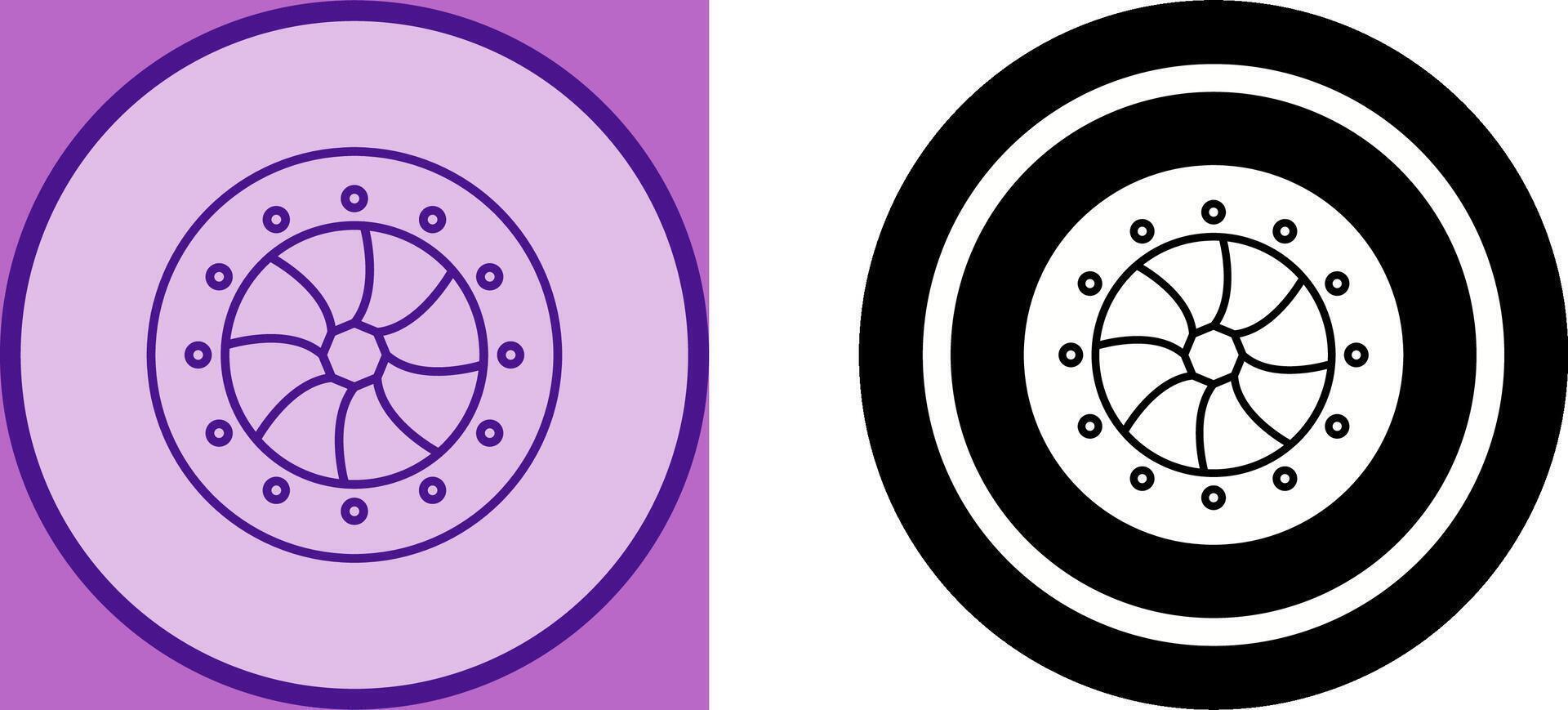 Unique Optical Diaphram Icon Design vector