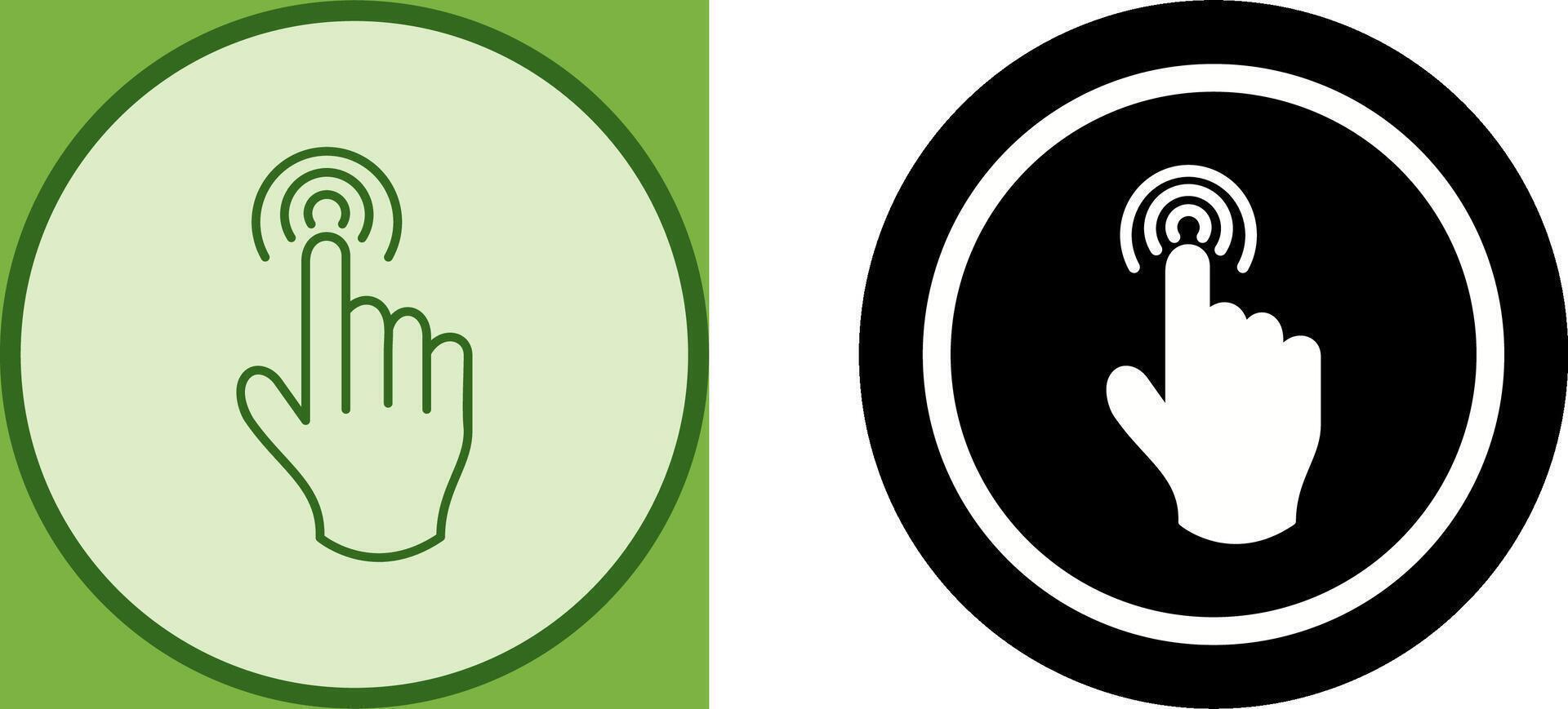 Danger of Hand Press Icon Design vector