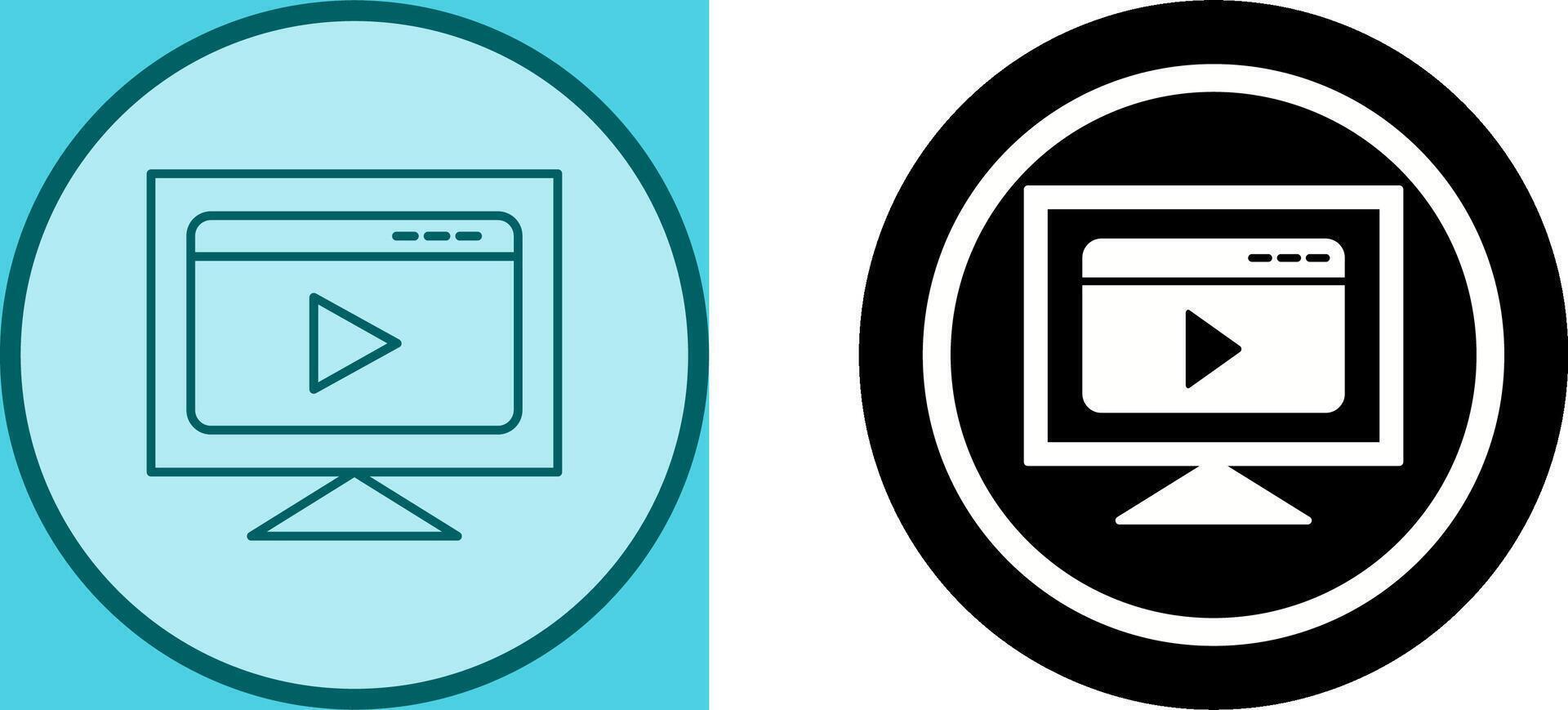 Streaming Icon Design vector