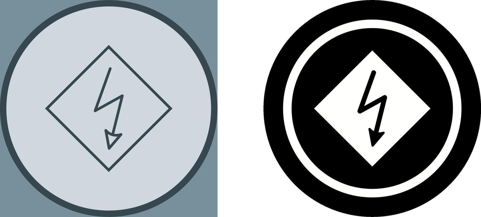 High Voltage Icon Design vector