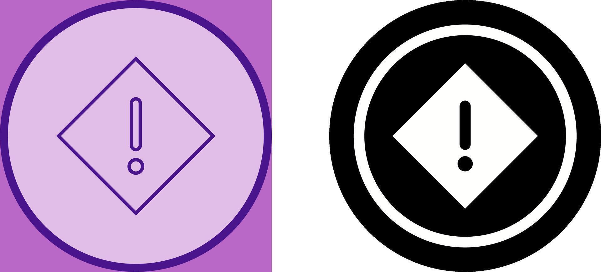 Warning Icon Design vector