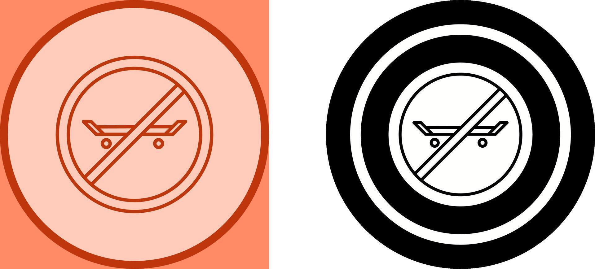 No Skating Icon Design vector