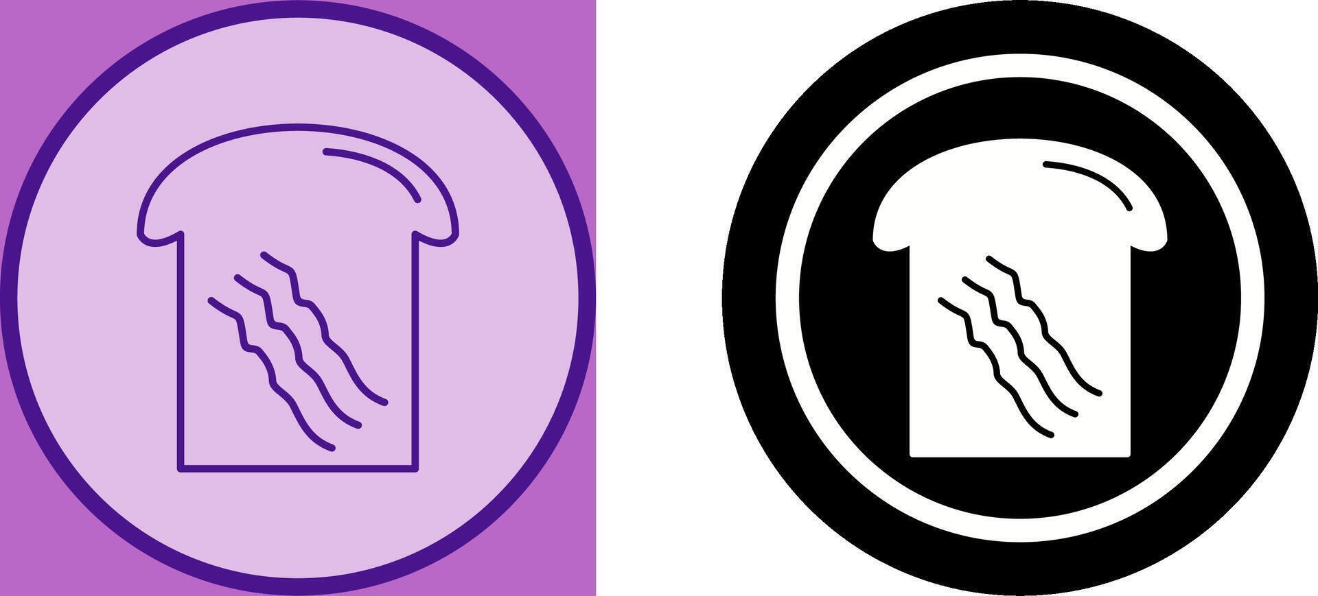 Toast Icon Design vector