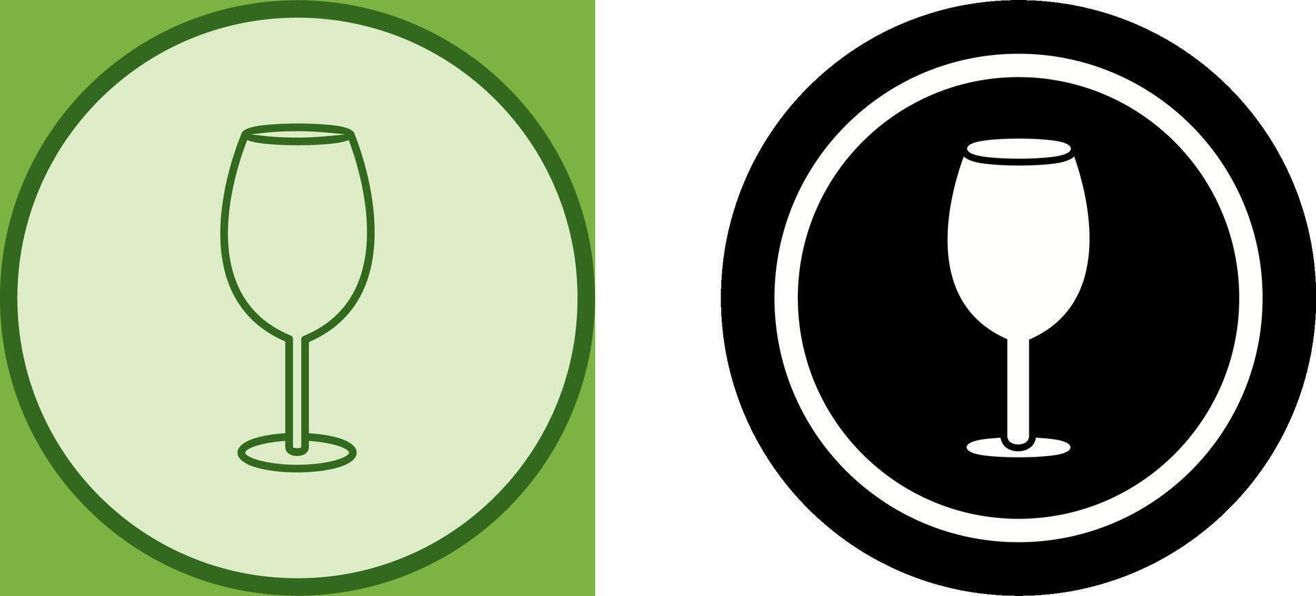 Wine Glass Icon Design vector