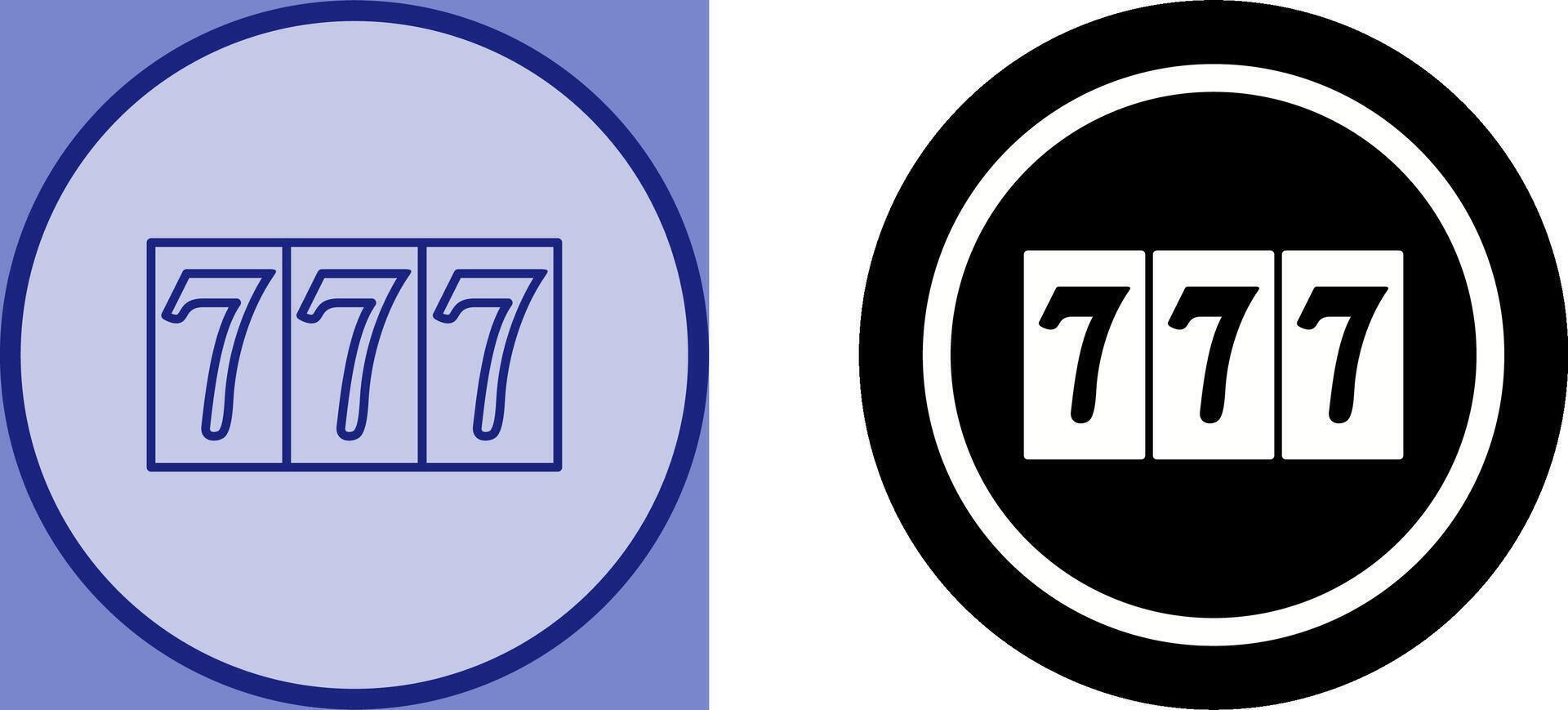 Triple Sevens Icon Design vector