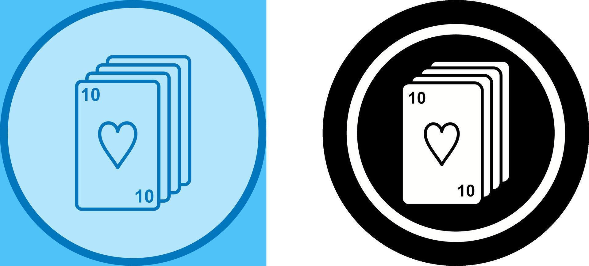 Deck of Cards Icon Design vector
