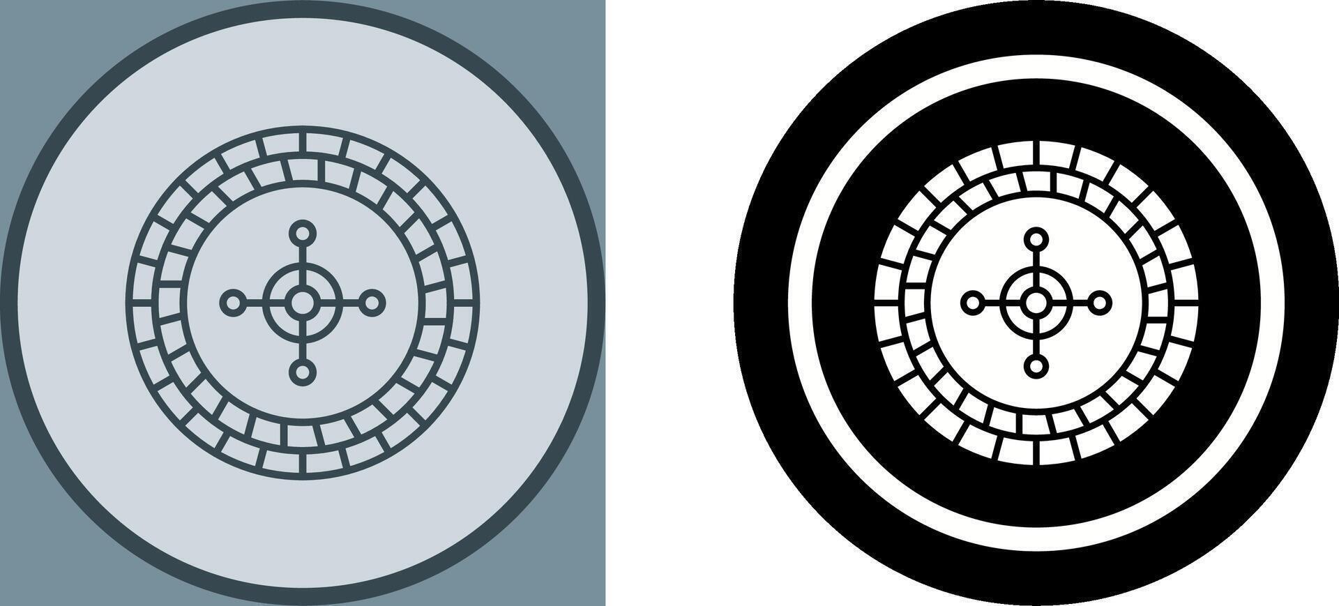 Roulette Icon Design vector
