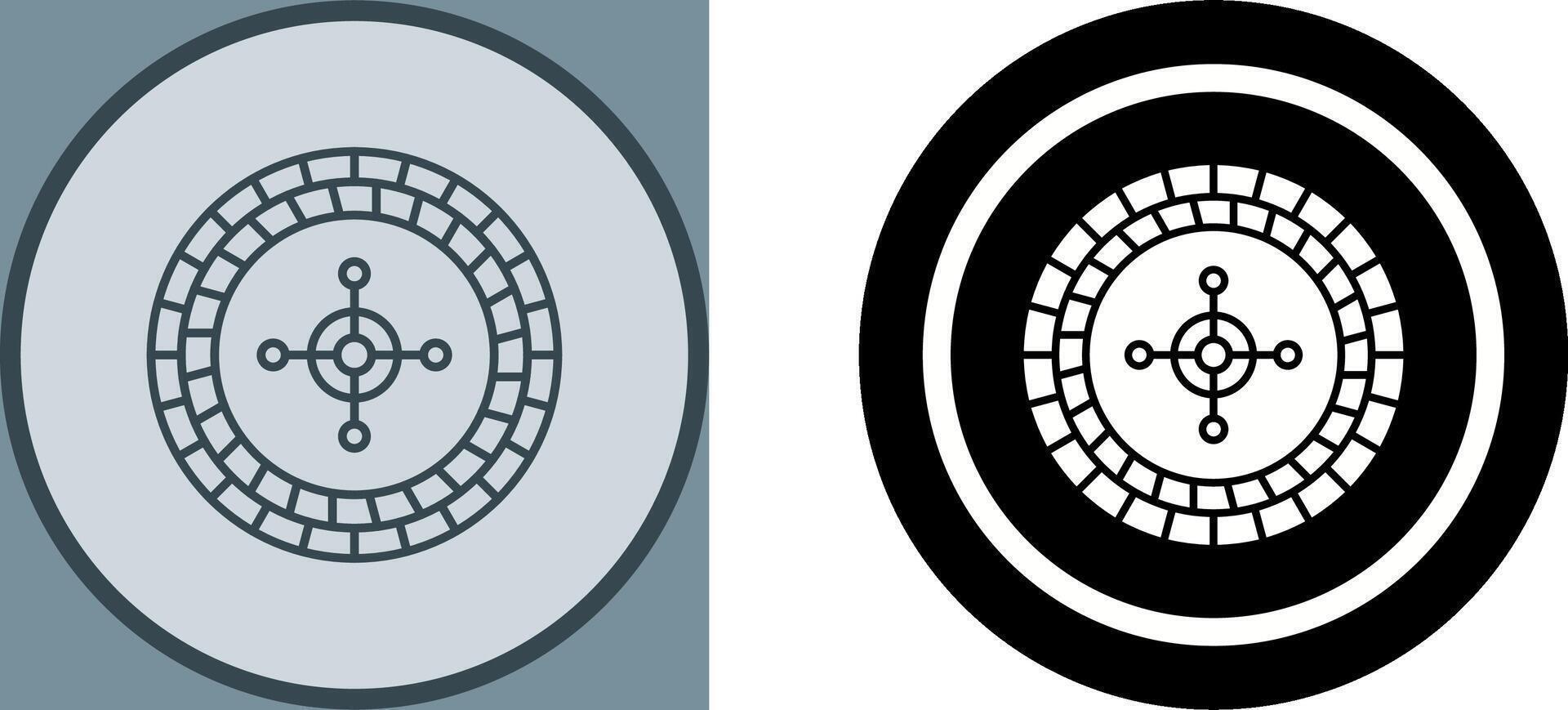 ruleta icono diseño vector