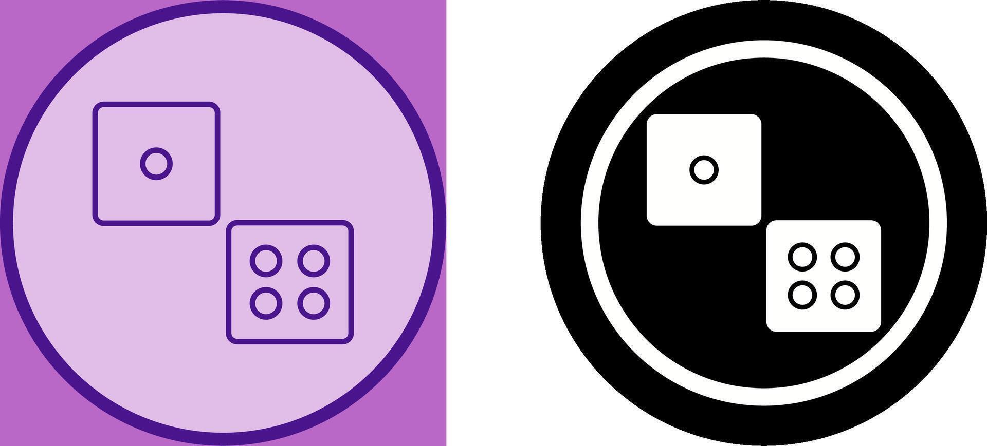 Dice Icon Design vector