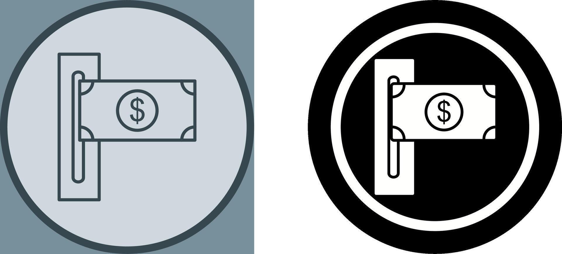 Slot of Bills Icon Design vector