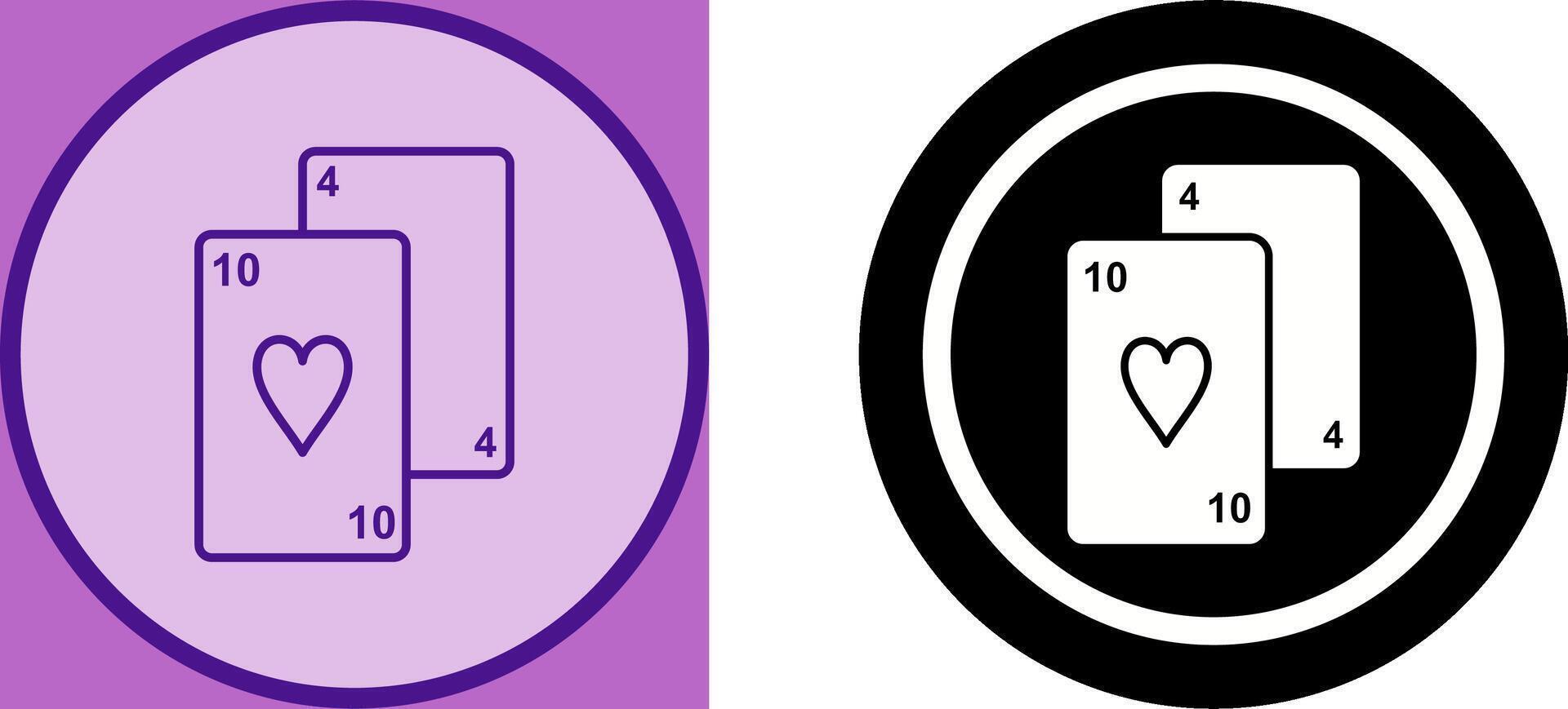 Playing Cards Icon Design vector