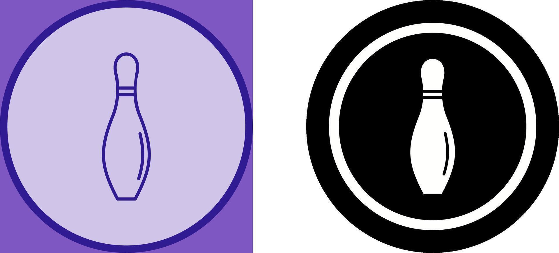 Bowling Pin Icon Design vector