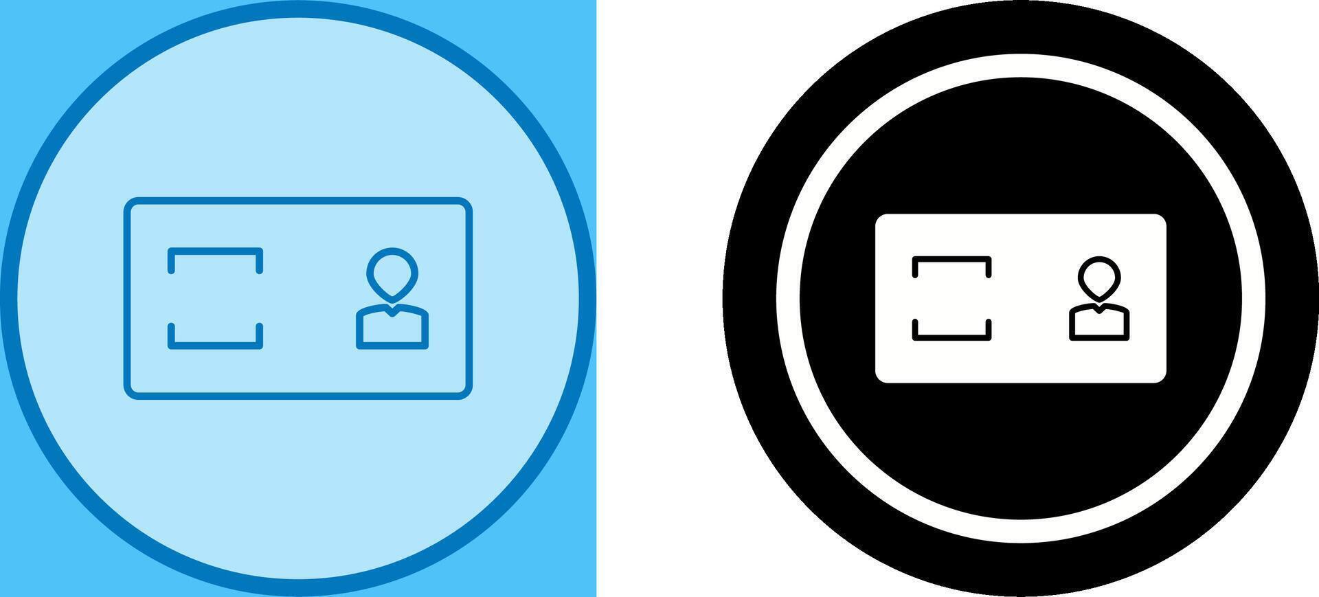 Unique Membership Card Icon Design vector