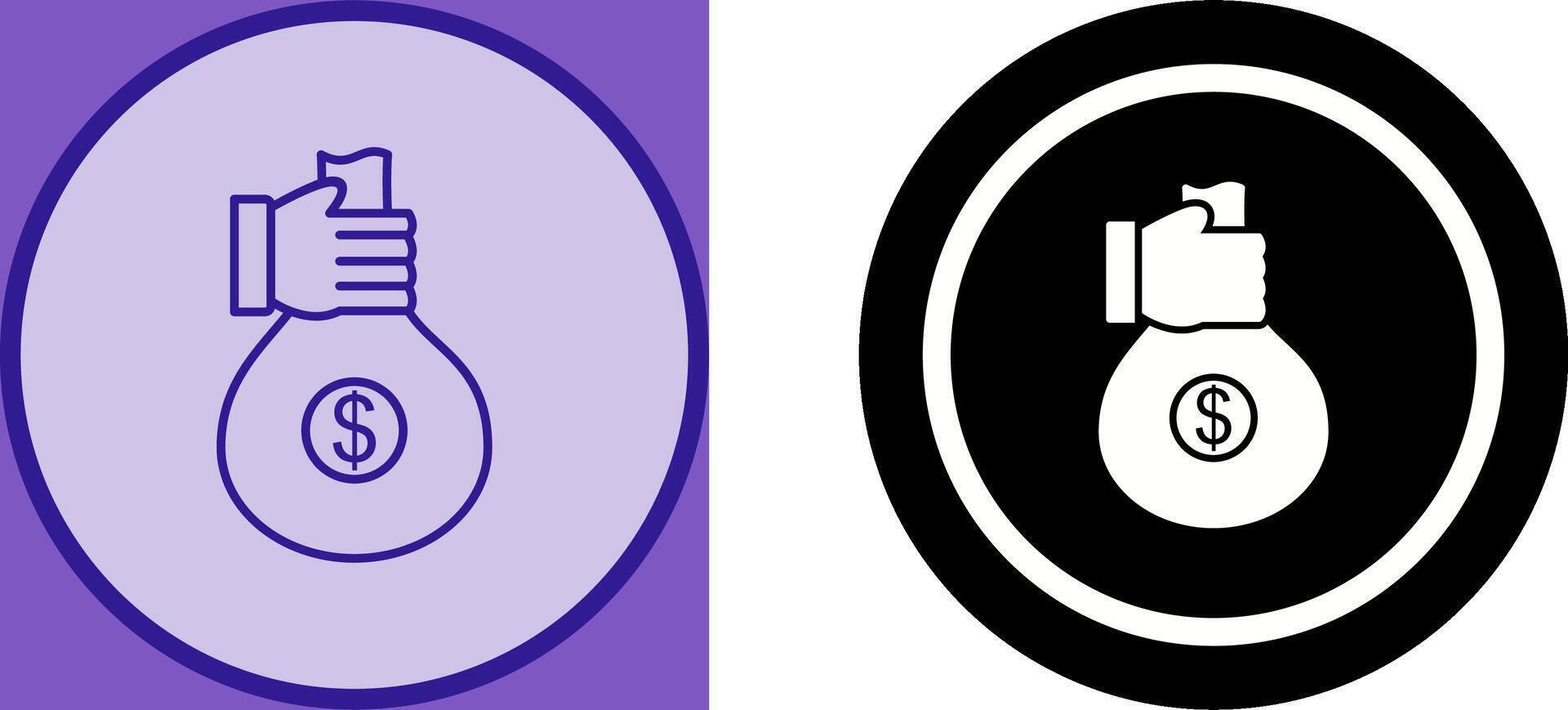 Unique Money Sharing Icon Design vector