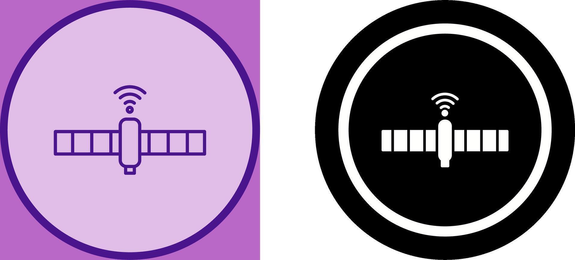 Unique Satellite Icon Design vector
