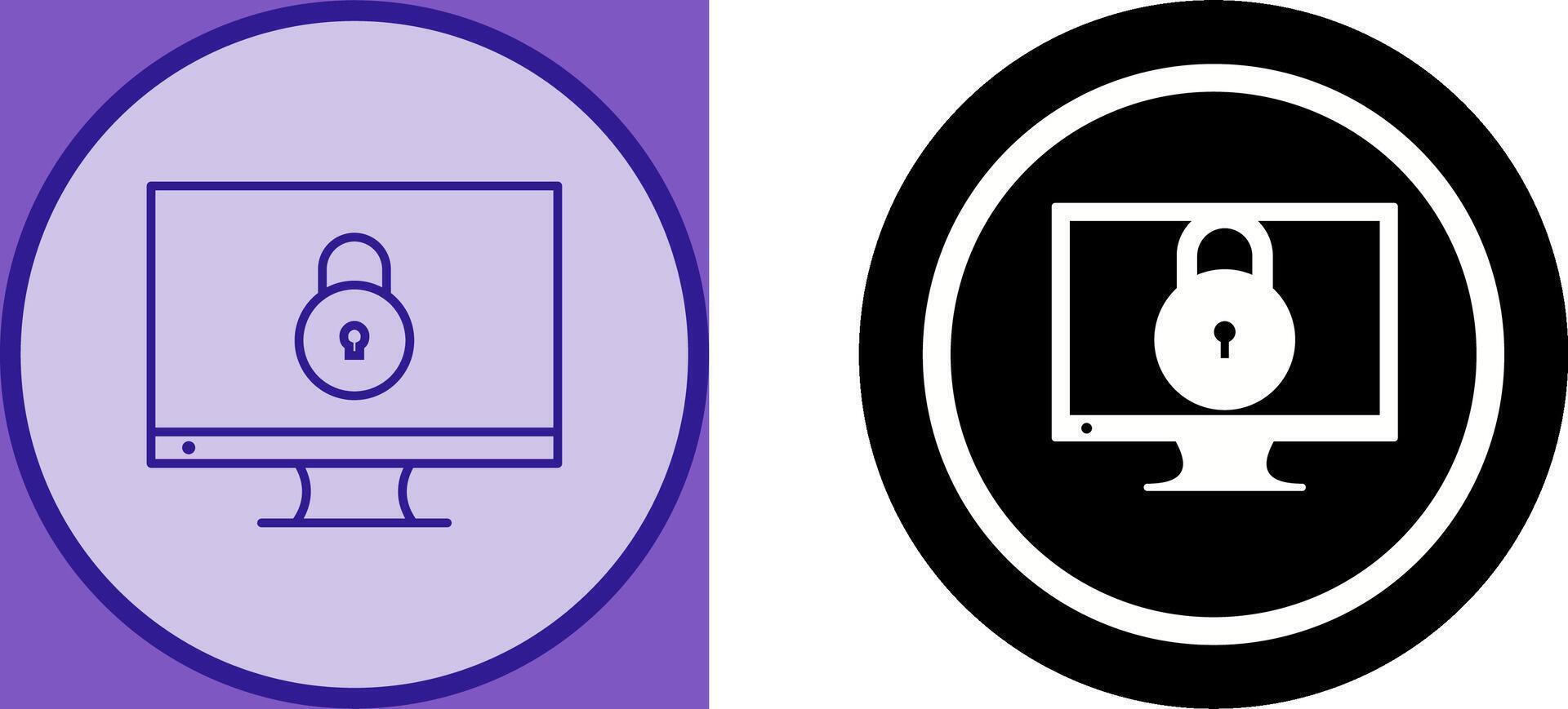 Unique Closed Access Icon Design vector