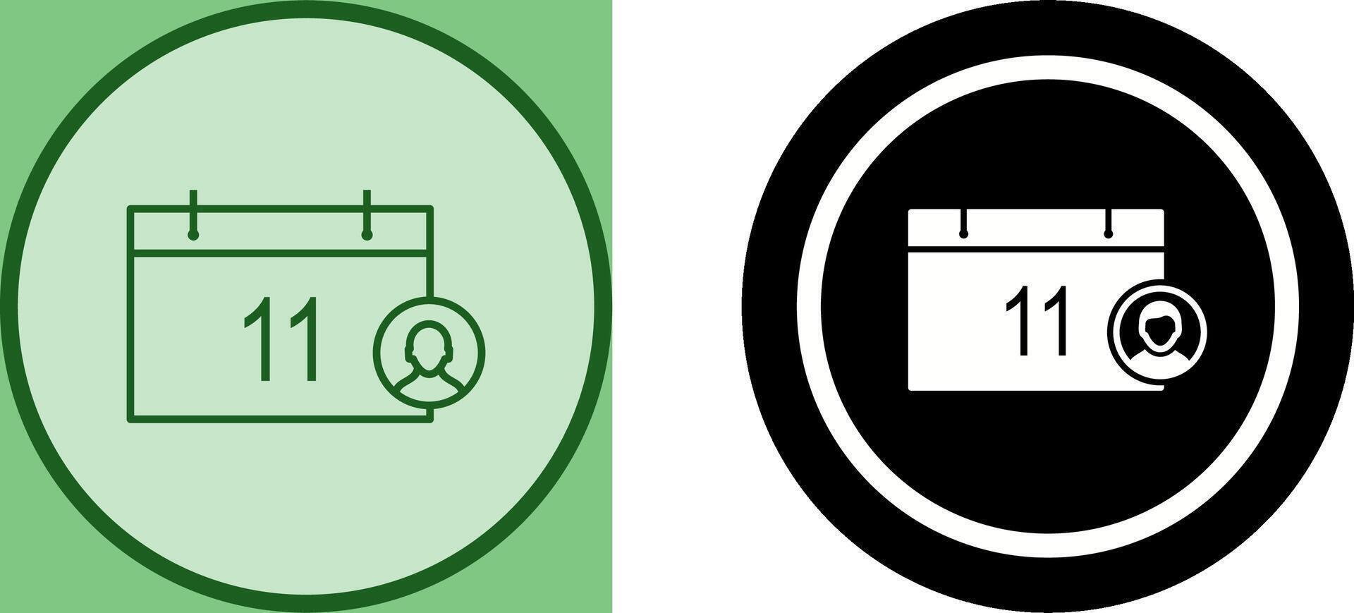 Unique Event Management Icon Design vector