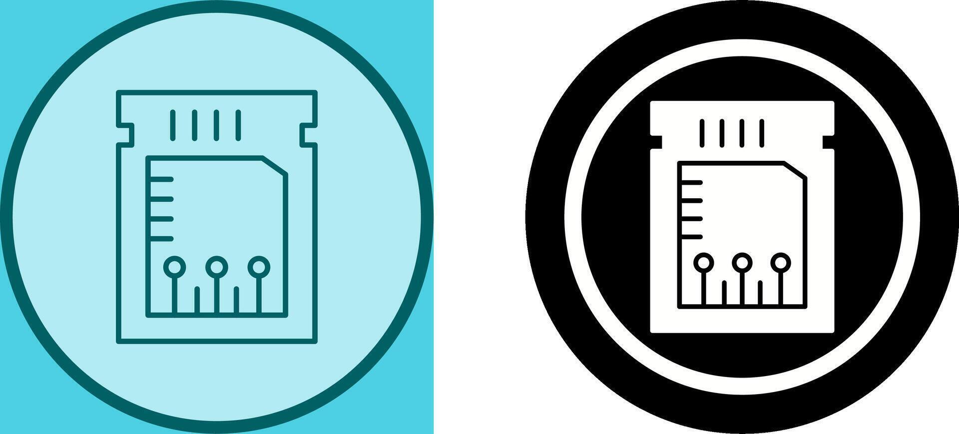 Unique Chip Icon Design vector