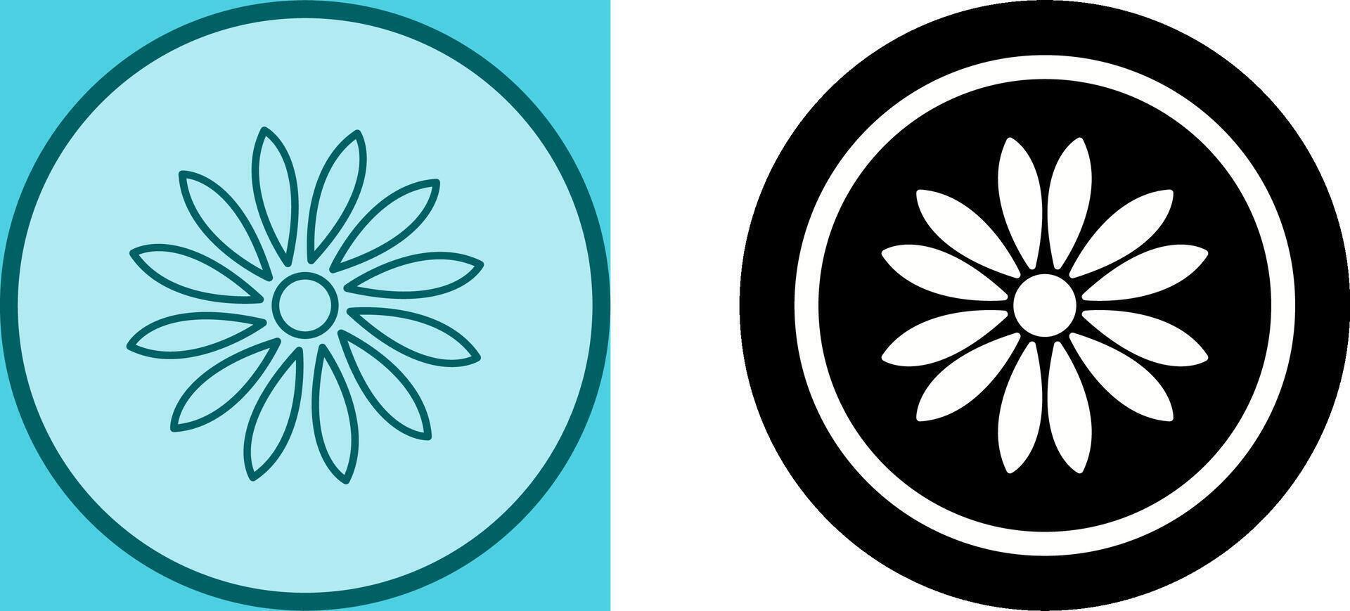Unique Flower Icon Design vector