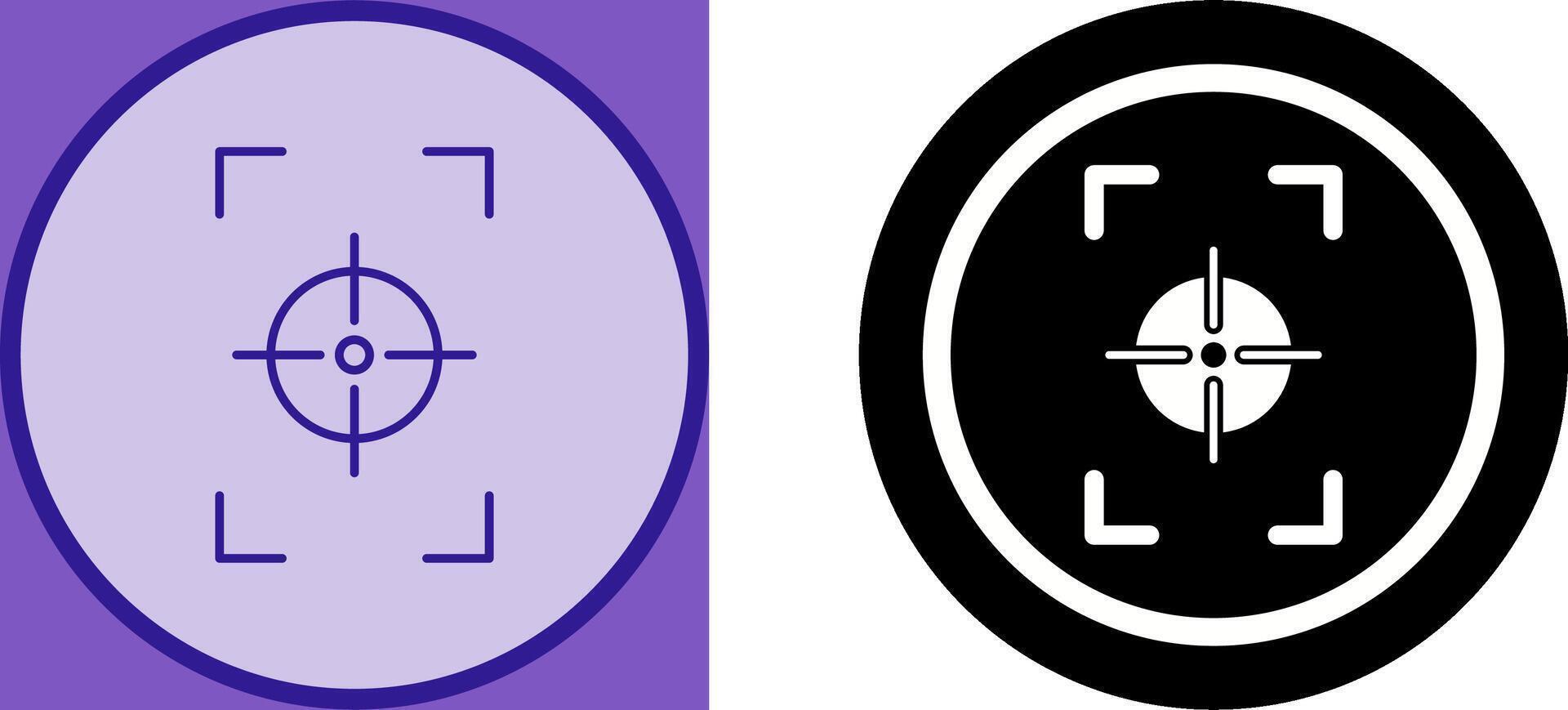 Unique Focus Vertical Icon Design vector