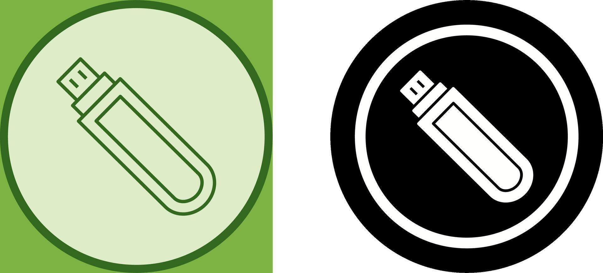 Unique USB Drive Icon Design vector