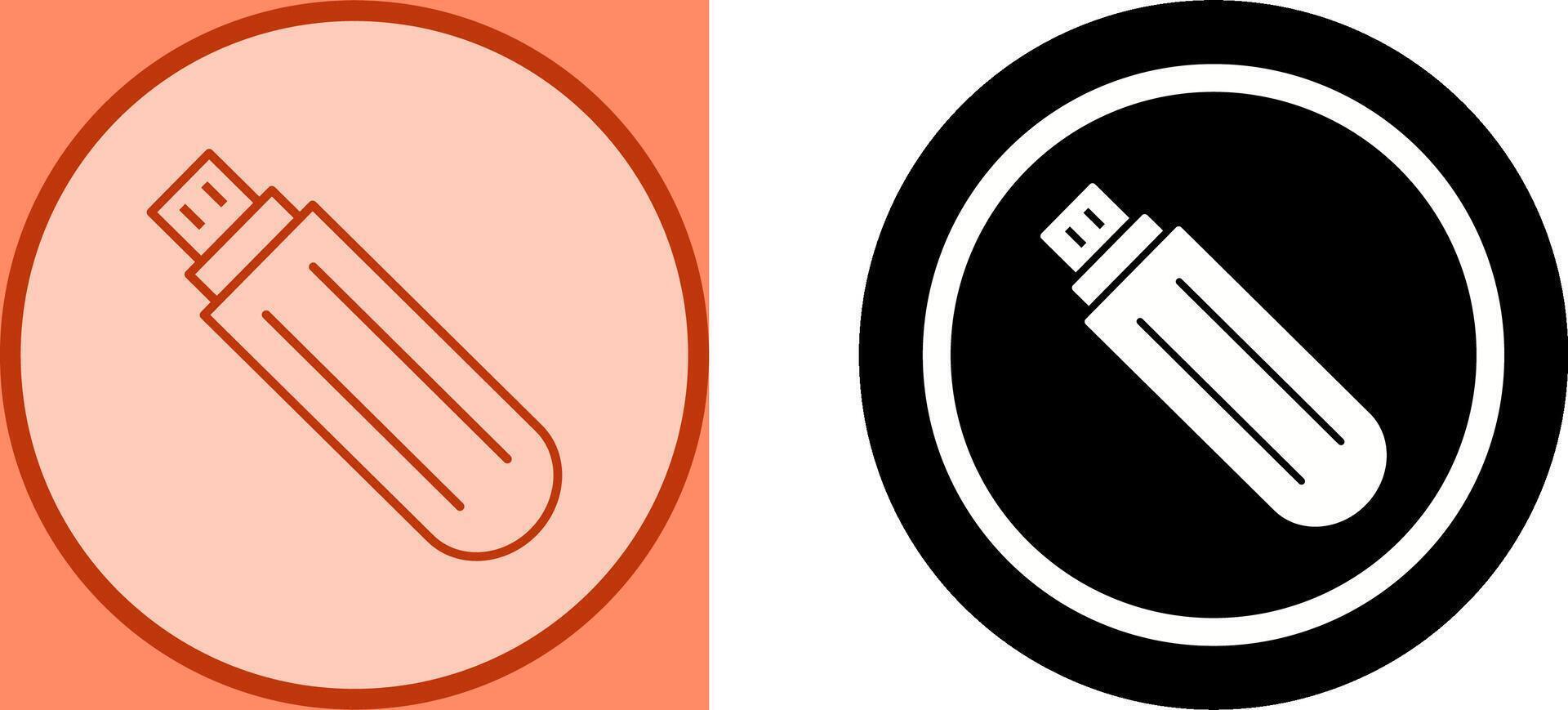 Unique USB Drive Icon Design vector
