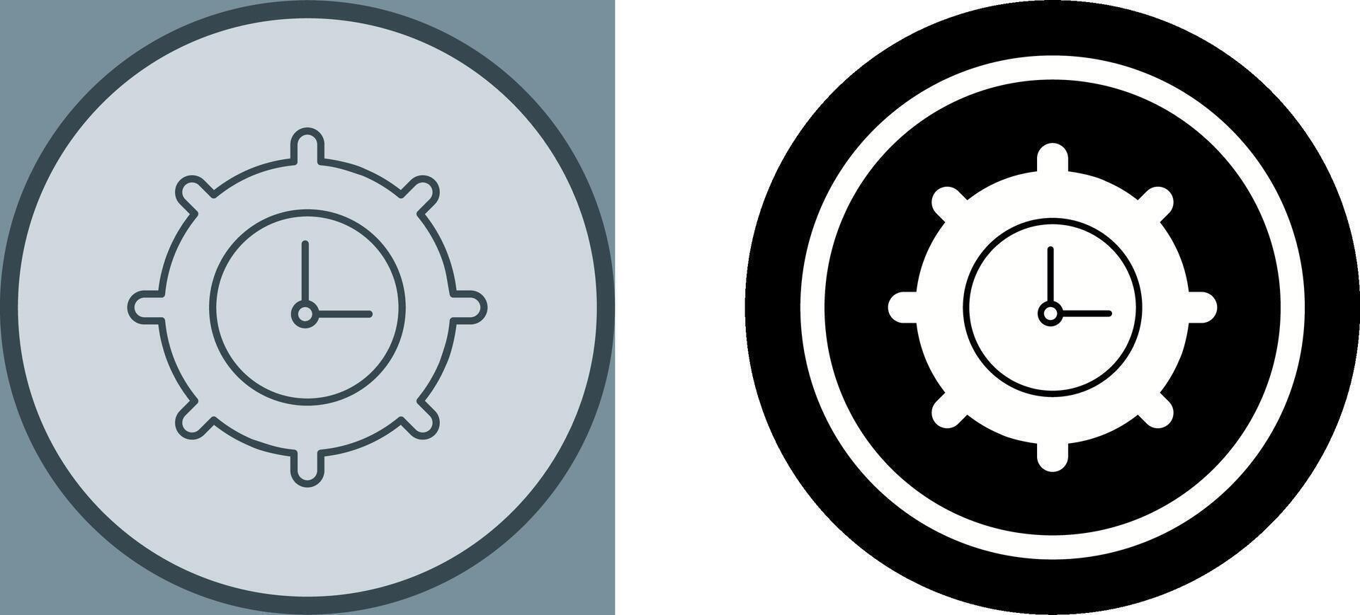 Time Settings Icon Design vector