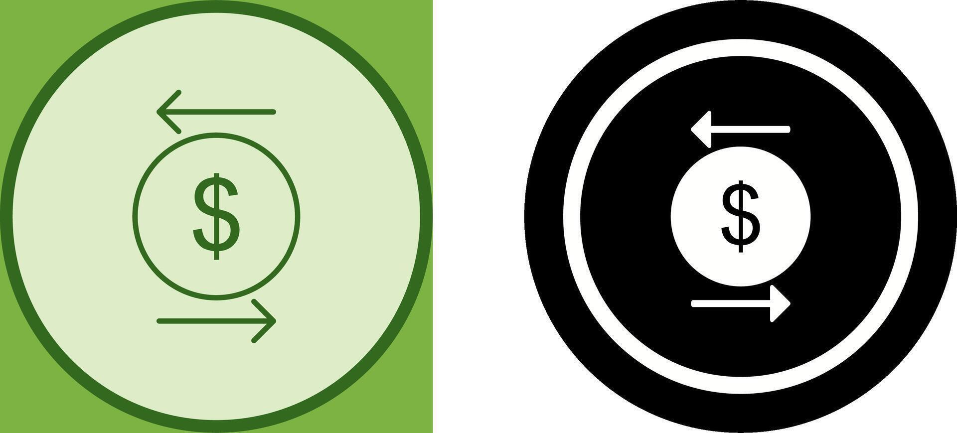 Unique Transcation Icon Design vector