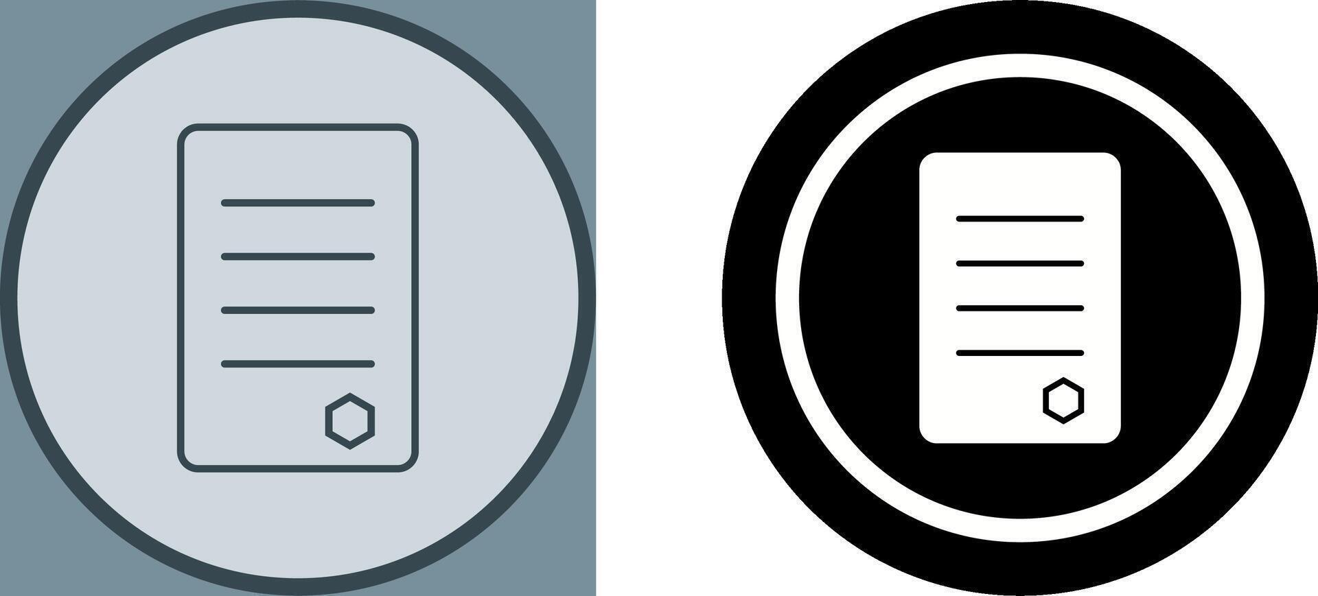 Unique Reports Icon Design vector