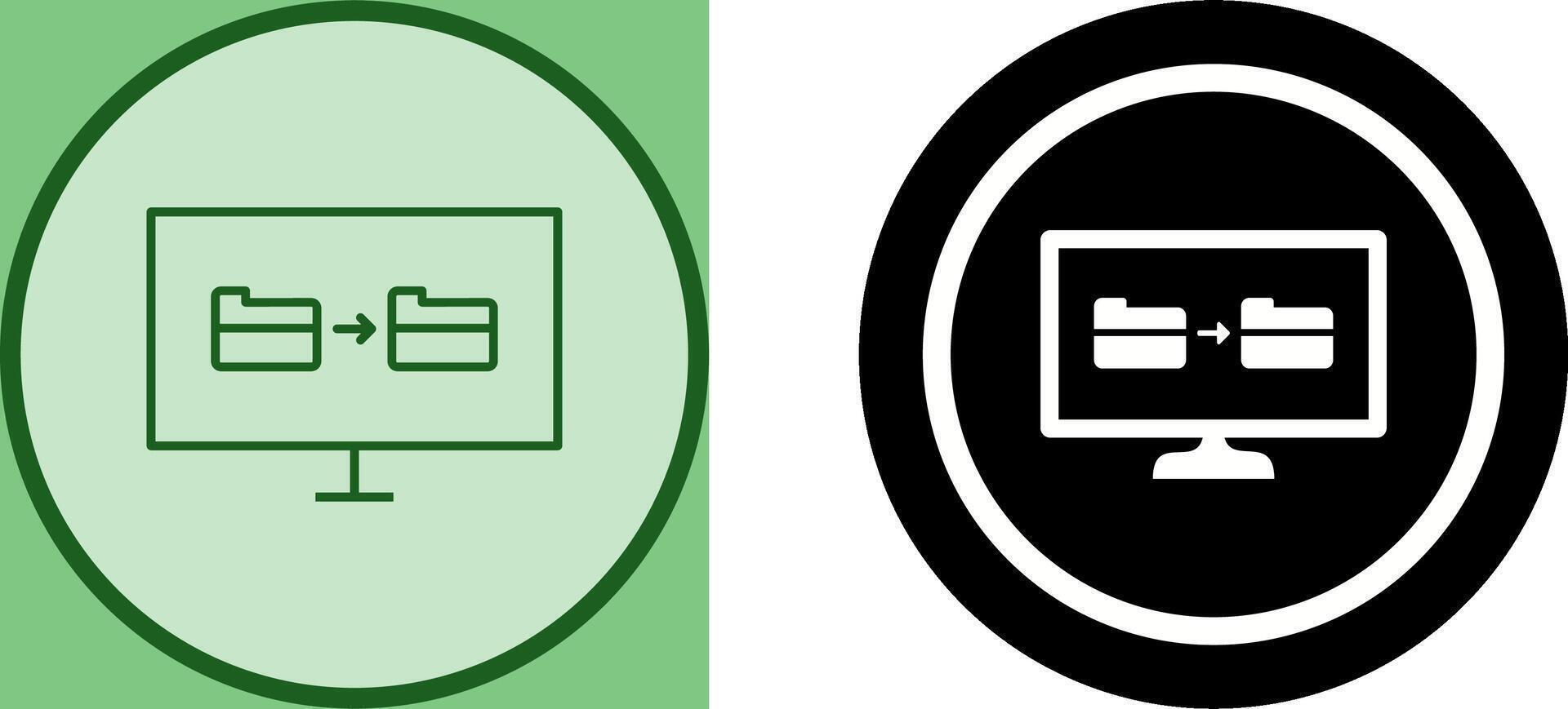 Unique File Sharing Icon Design vector