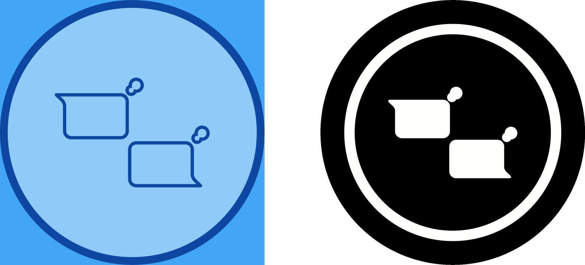 Unique Chatting Icon Design vector