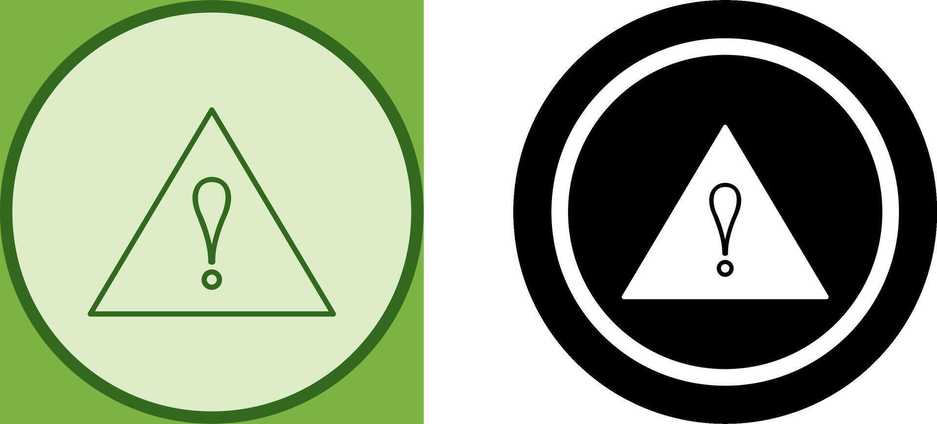 Unique Alert Icon Design vector