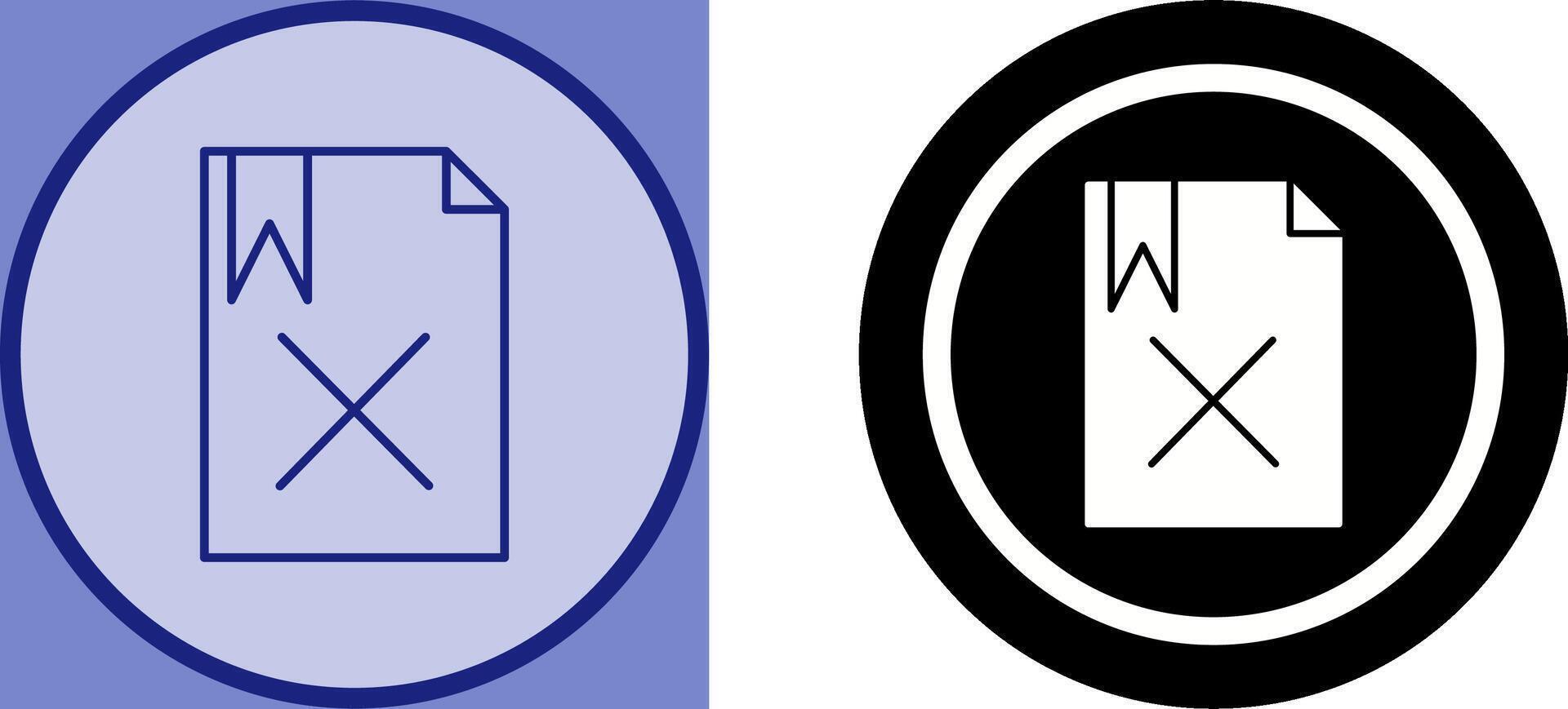 Unique Delete Icon Design vector