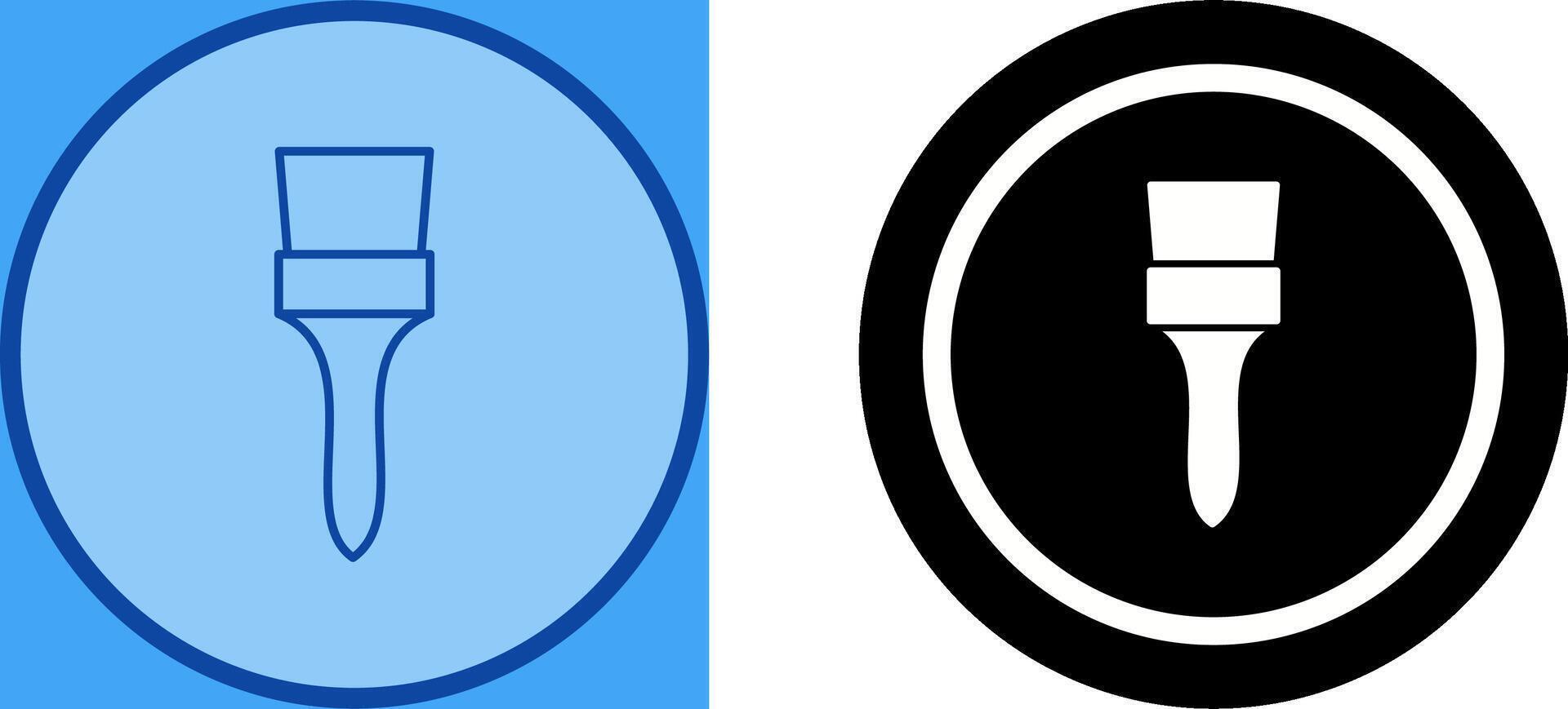 Unique Brush Icon Design vector