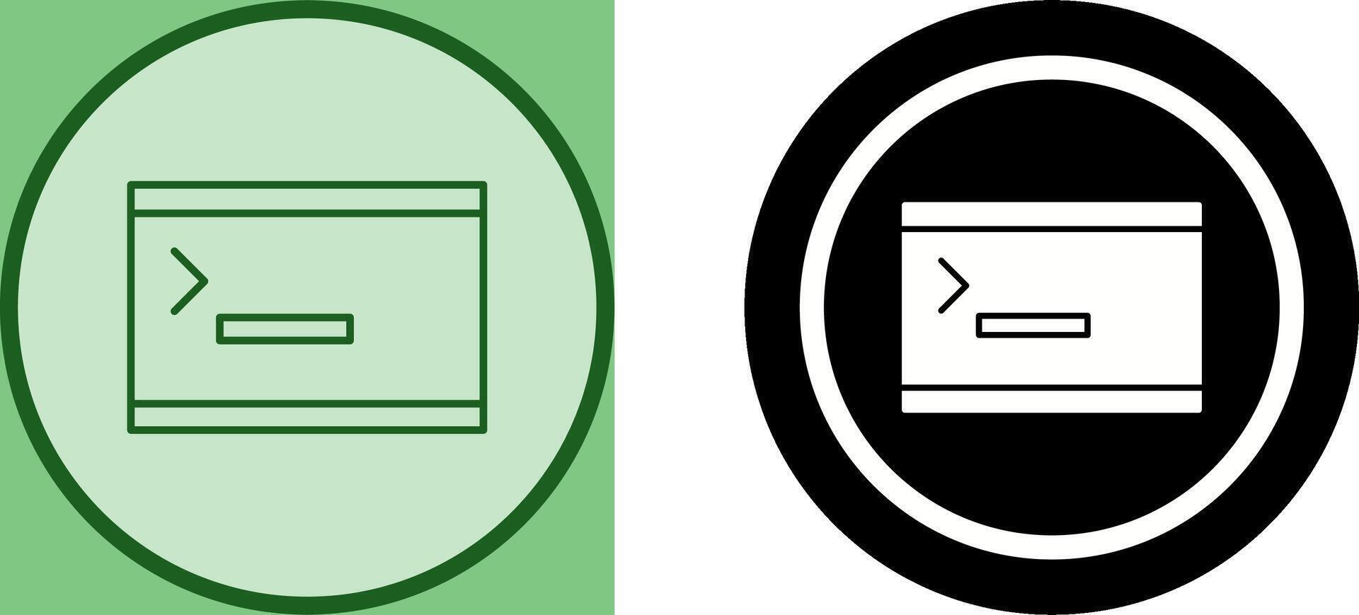 Unique Console Icon Design vector